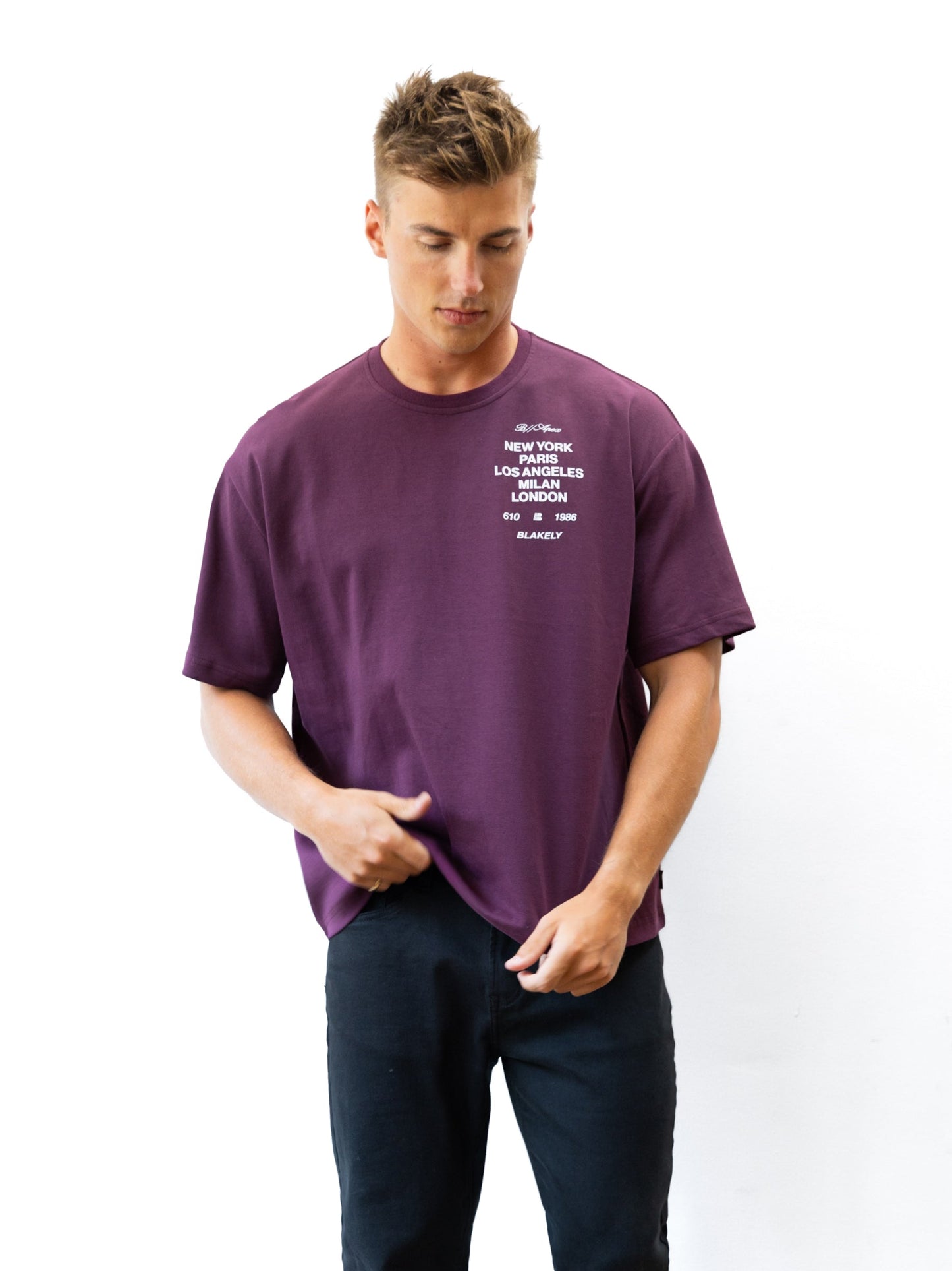 Apex 610 Unfitted T-Shirt - Burgundy
