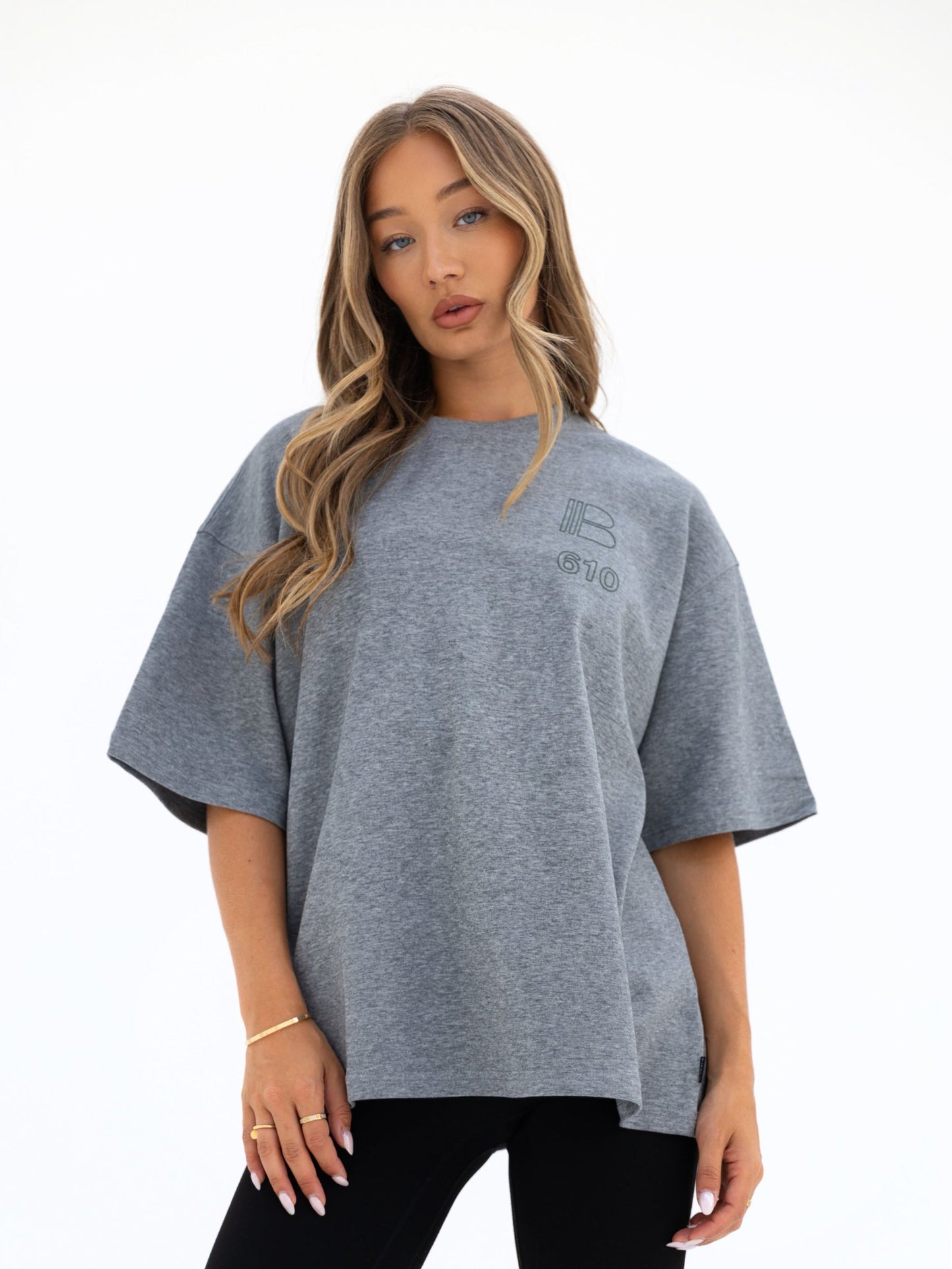 Apex City Ultra Oversized T-Shirt - Marl Grey