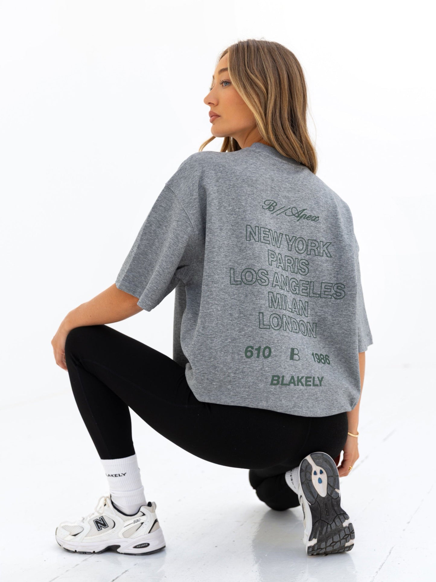 Apex City Ultra Oversized T-Shirt - Marl Grey