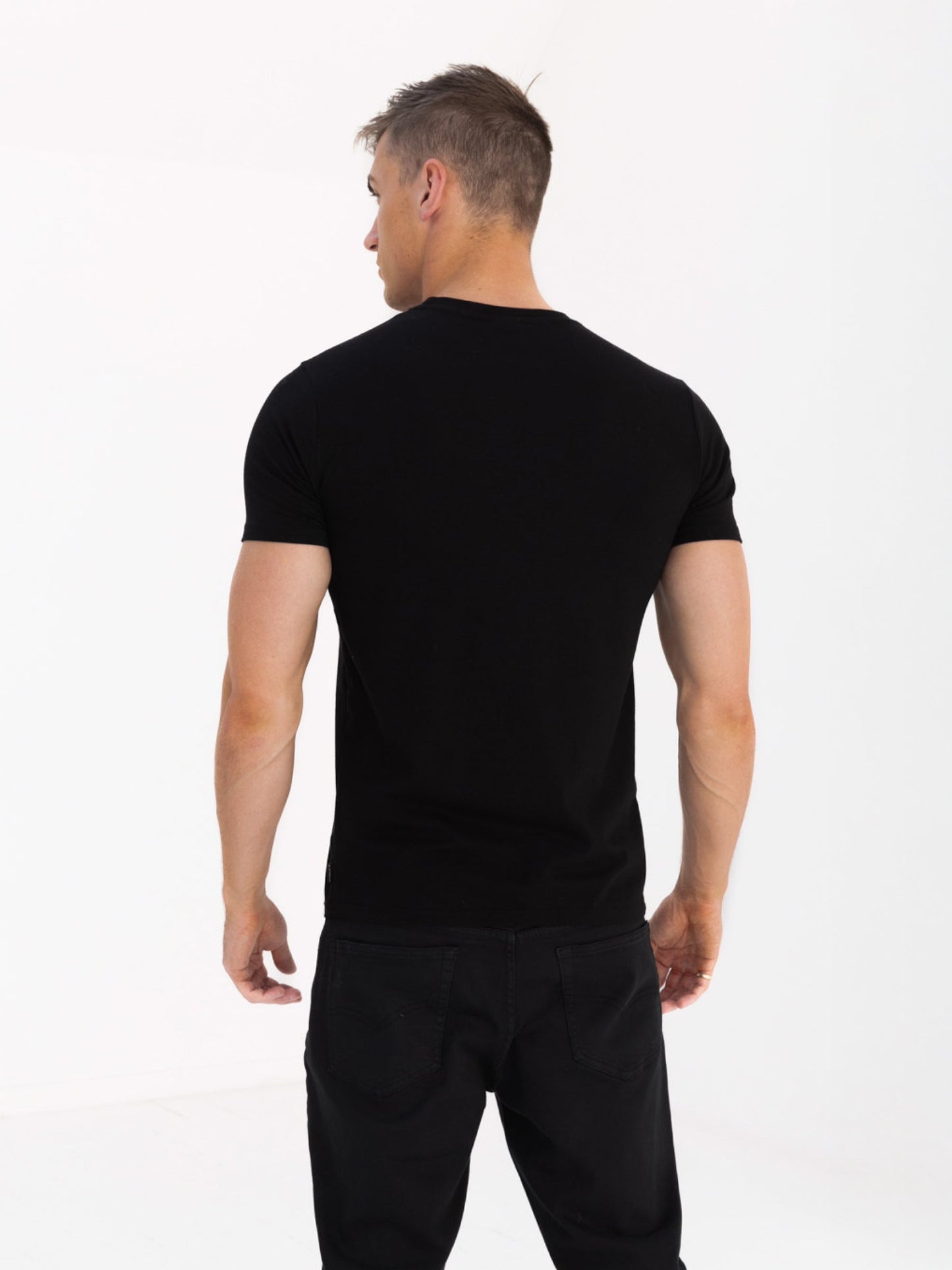 Tonal Torcross T-Shirts - Black