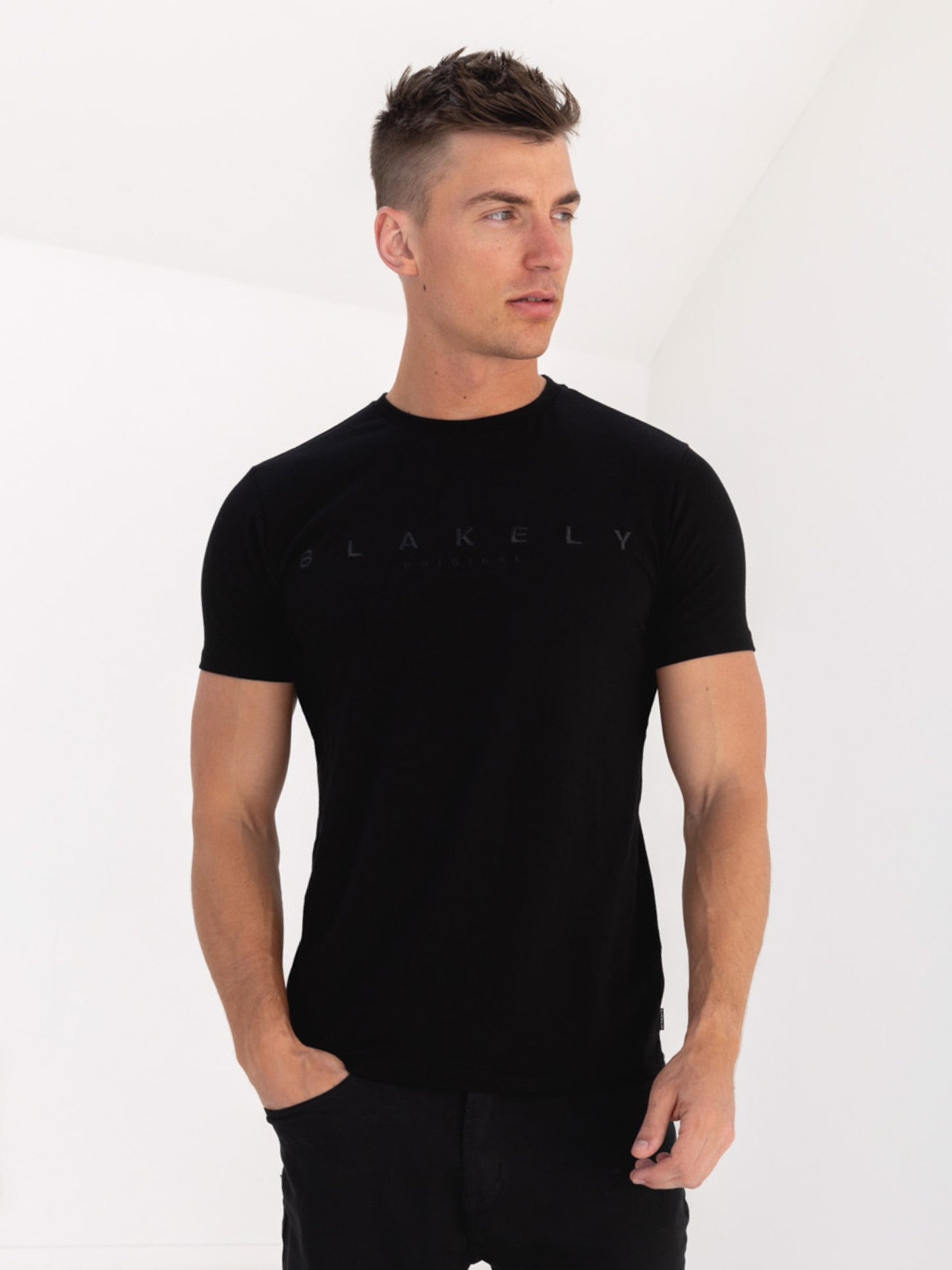 Tonal Torcross T-Shirts - Black