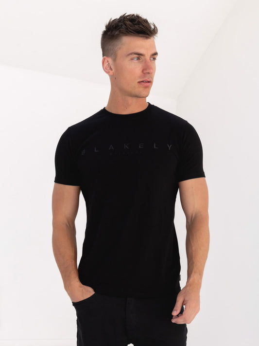 Tonal Torcross T-Shirts - Black