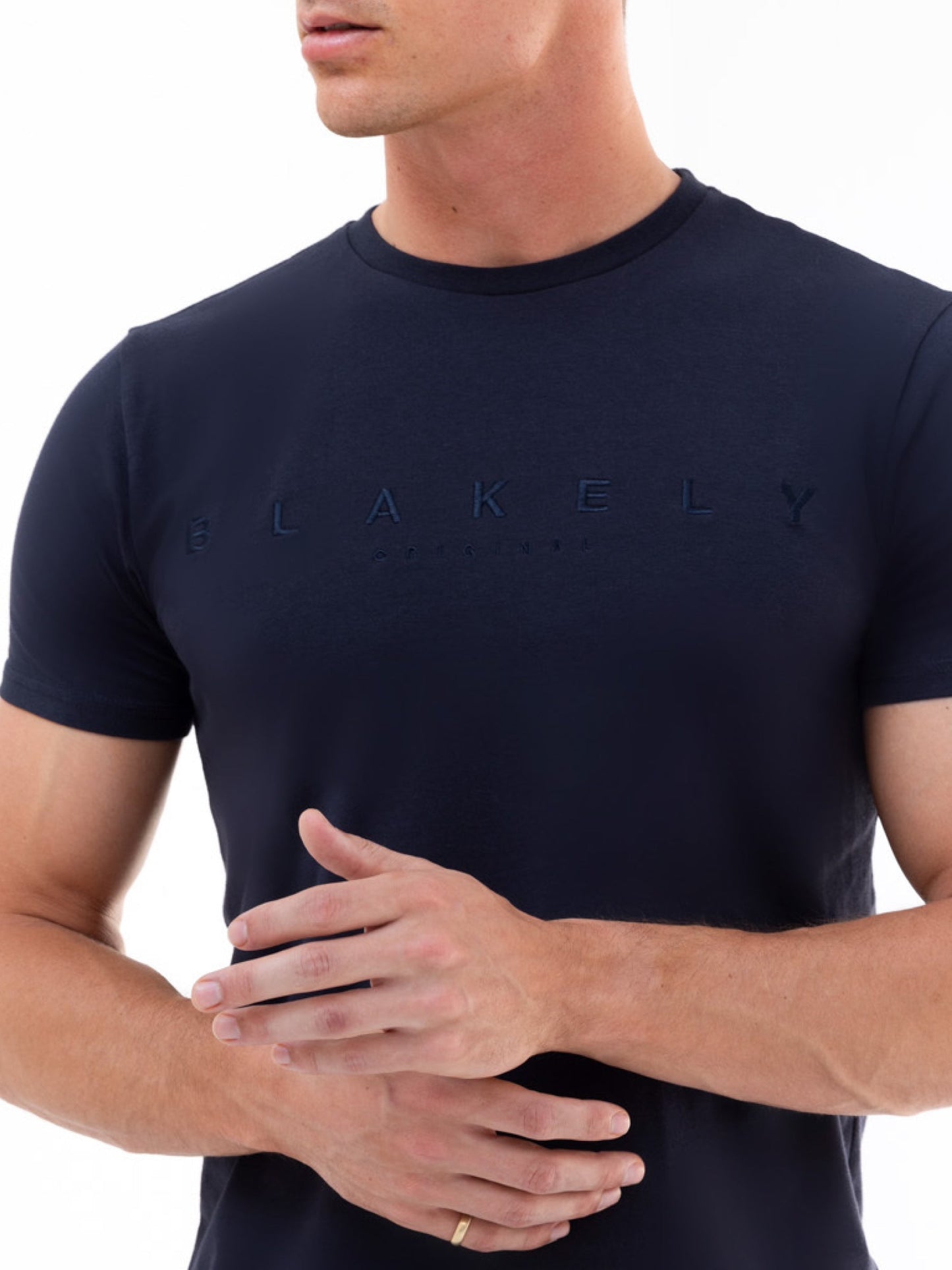 Tonal Stockbridge T-Shirt - Navy
