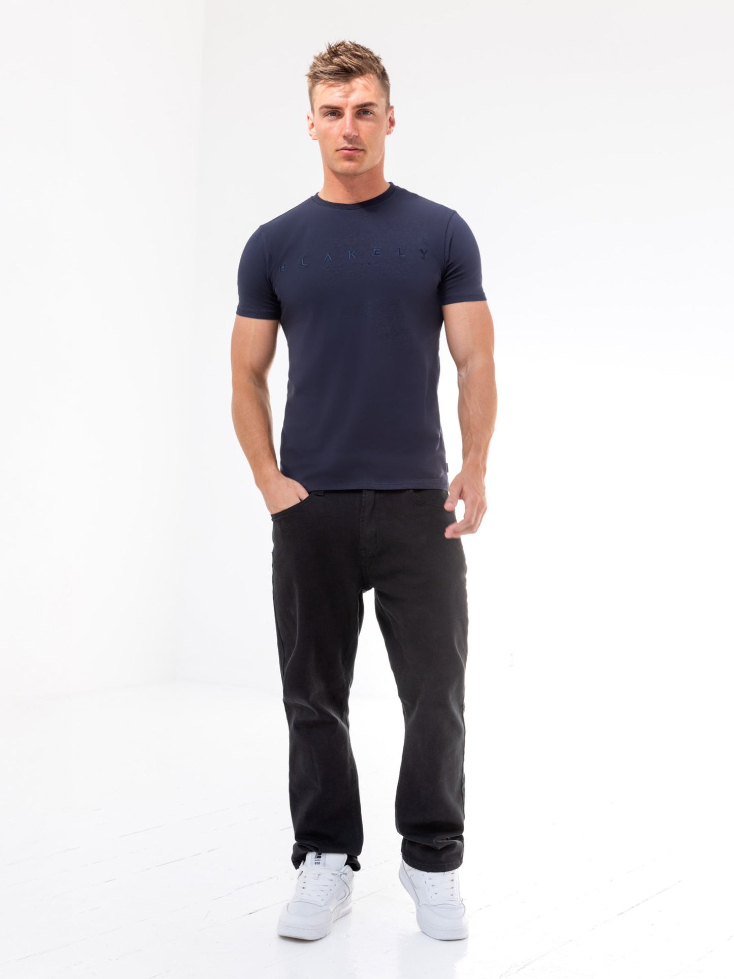 Tonal Stockbridge T-Shirt - Navy