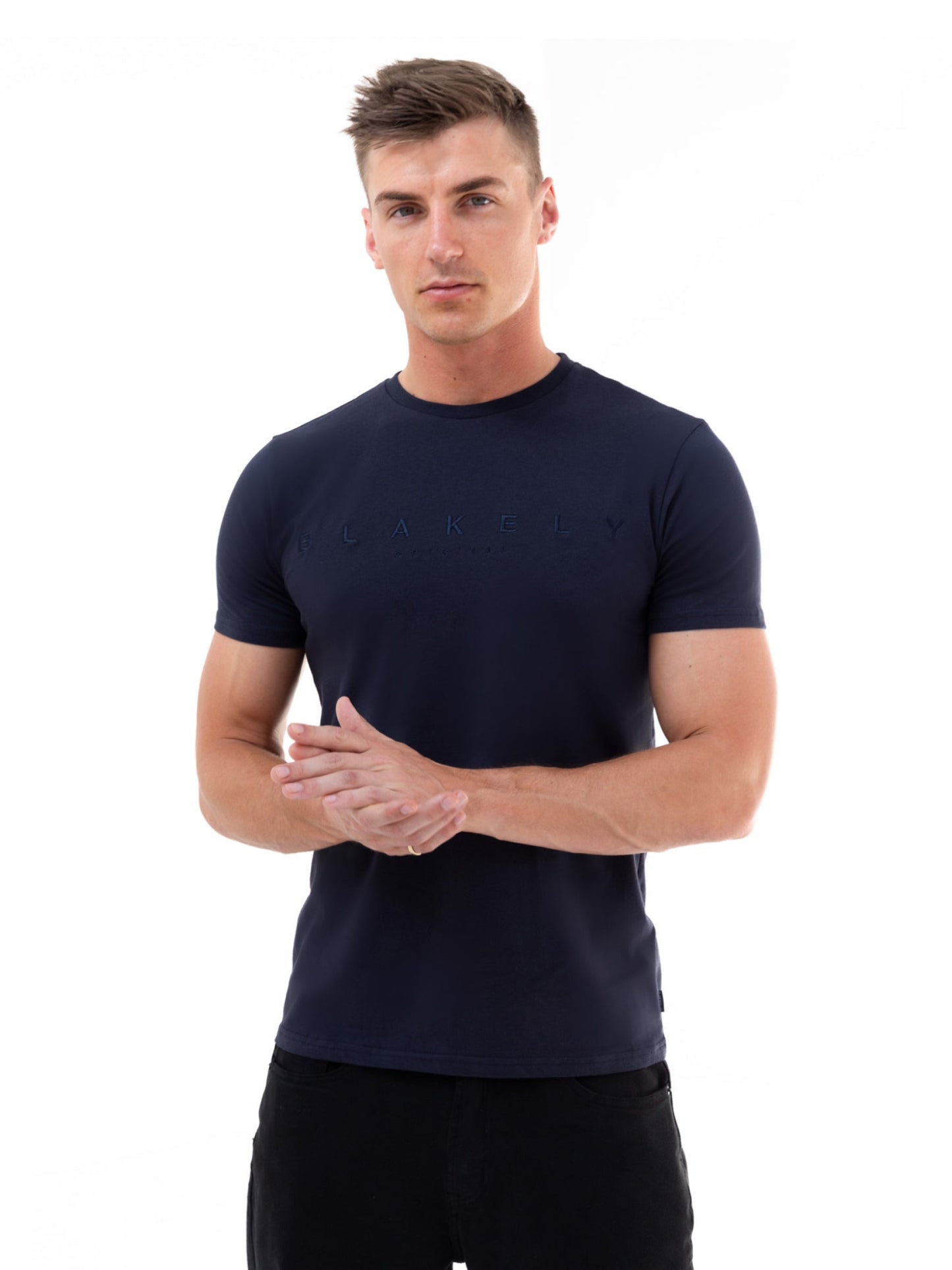 Tonal Stockbridge T-Shirt - Navy