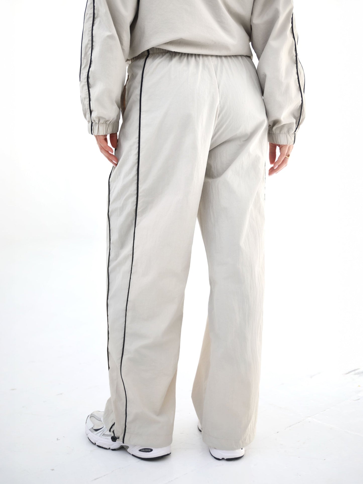 Off Duty Parachute Trousers - Light Taupe