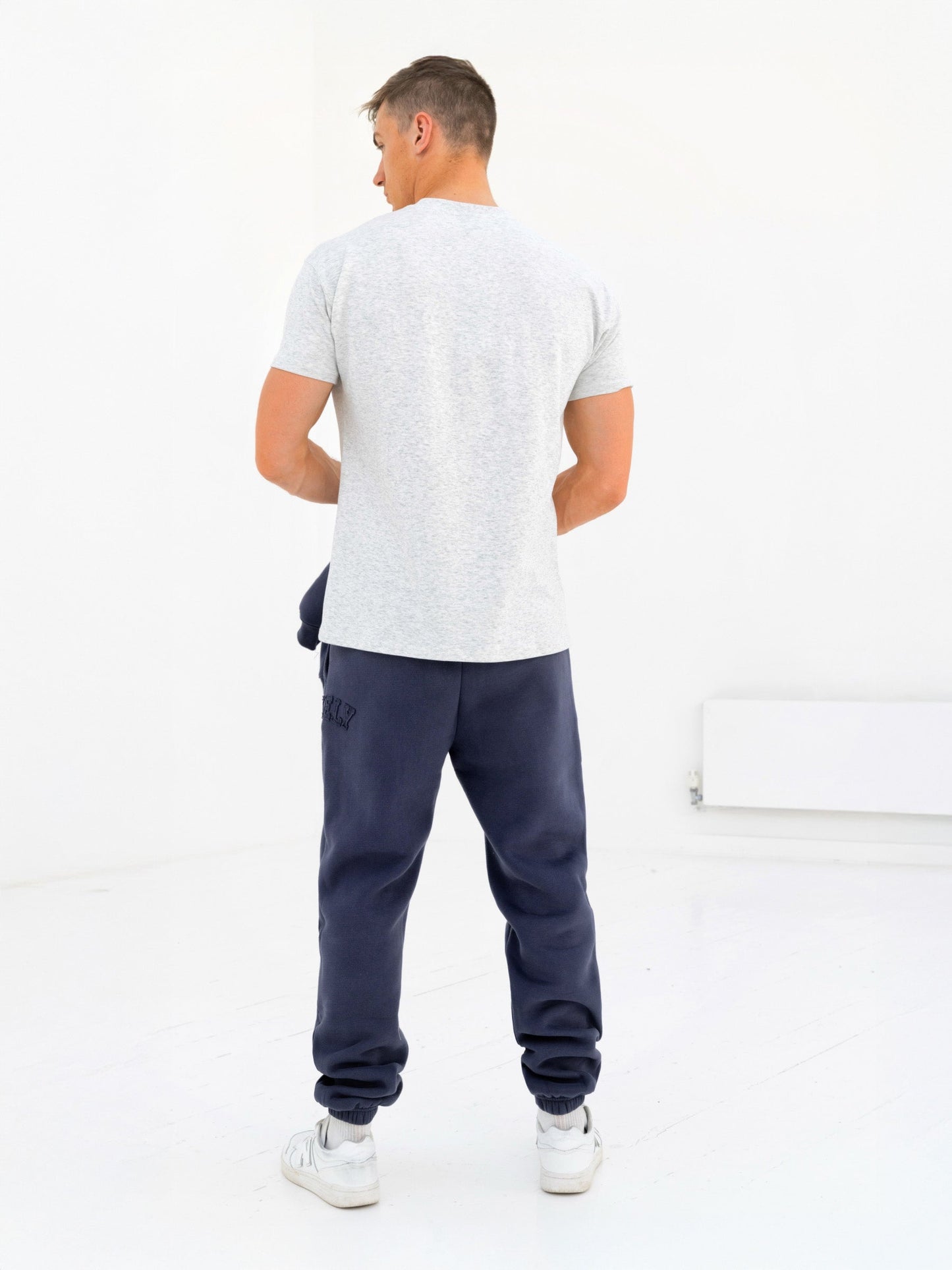 Tonal Varsity Relaxed Sweatpants - True Navy