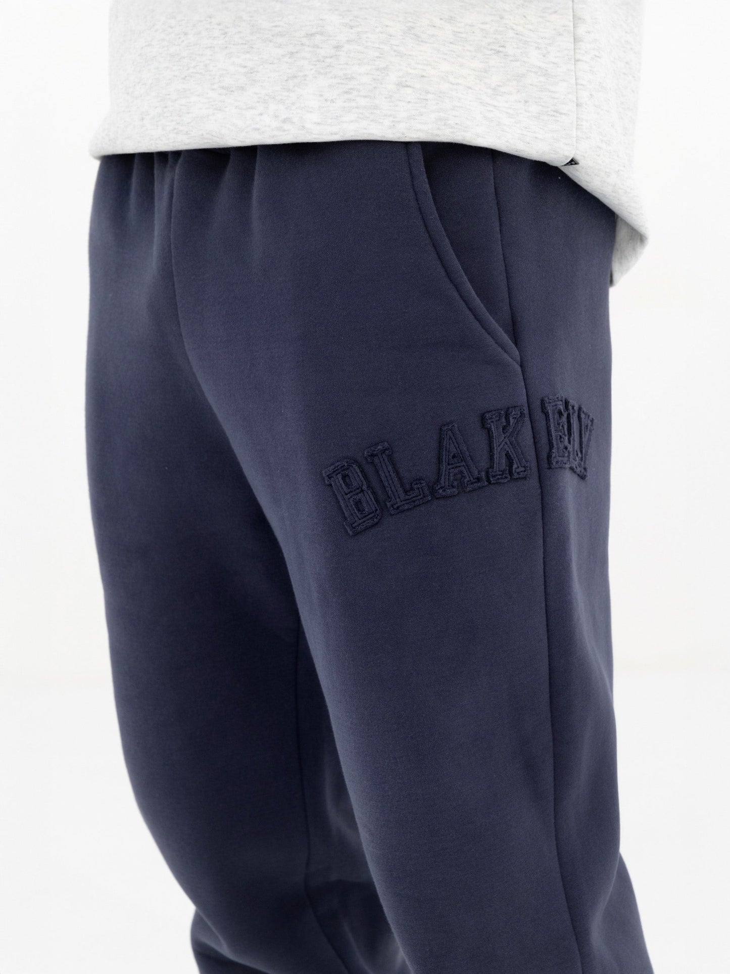 Tonal Varsity Relaxed Sweatpants - True Navy