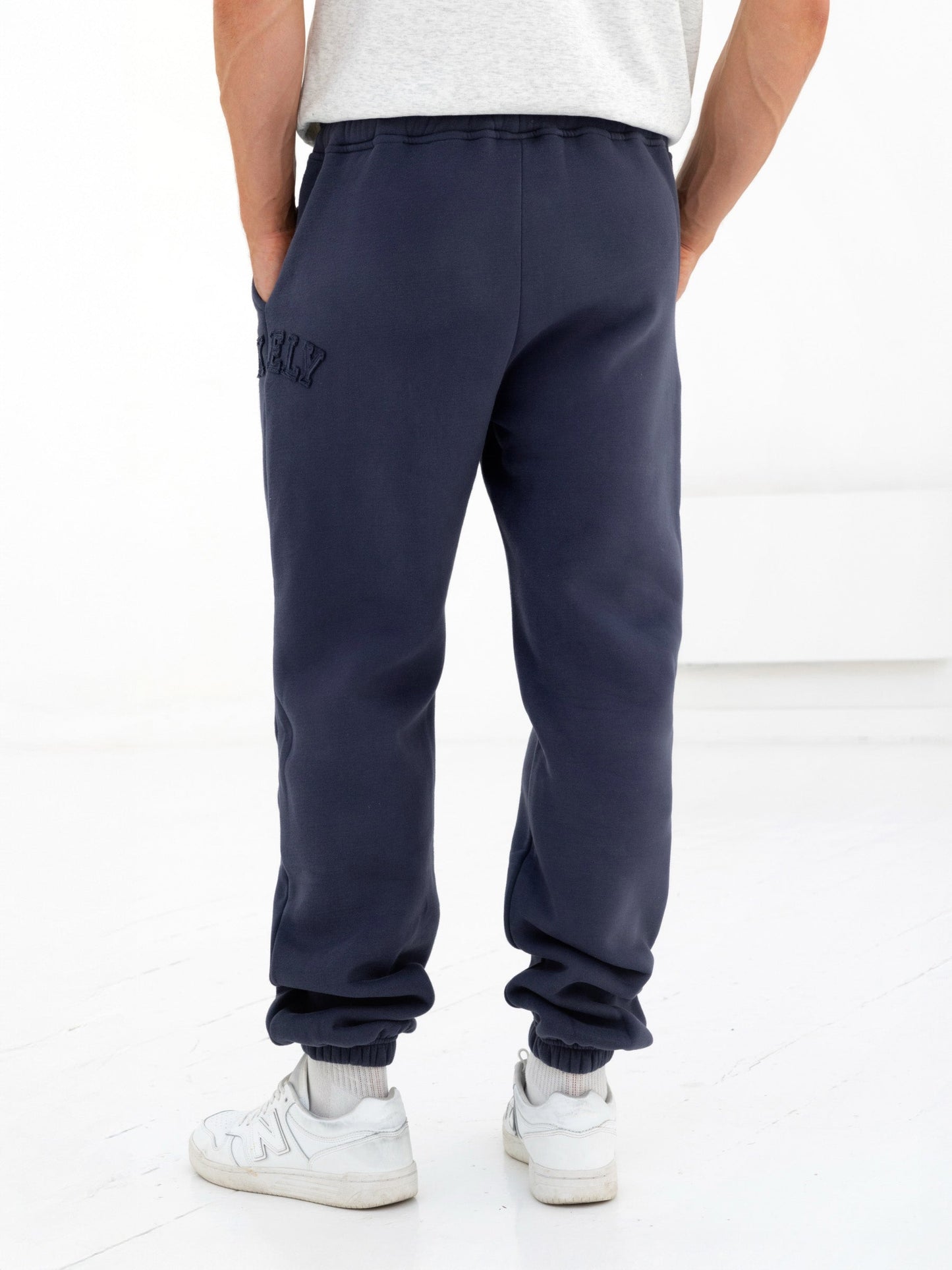 Tonal Varsity Relaxed Sweatpants - True Navy