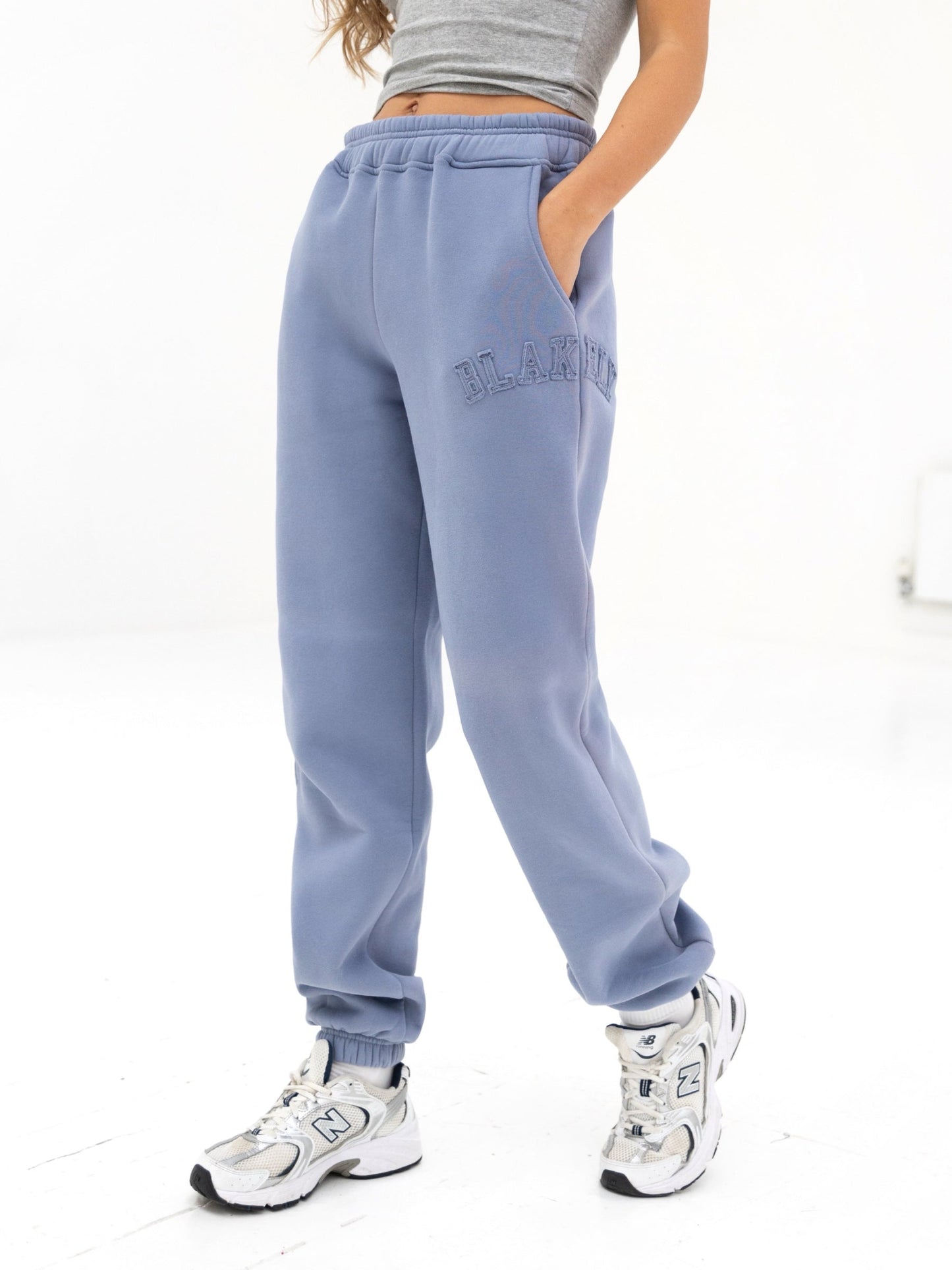 Tonal Varsity Sweatpants - Granite Blue