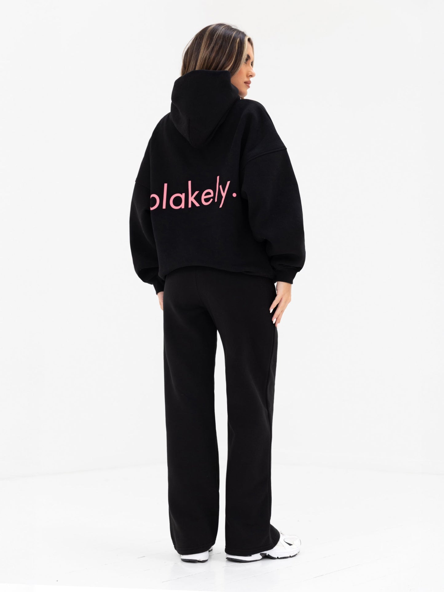 Lexi Wide Leg Sweatpants - Black