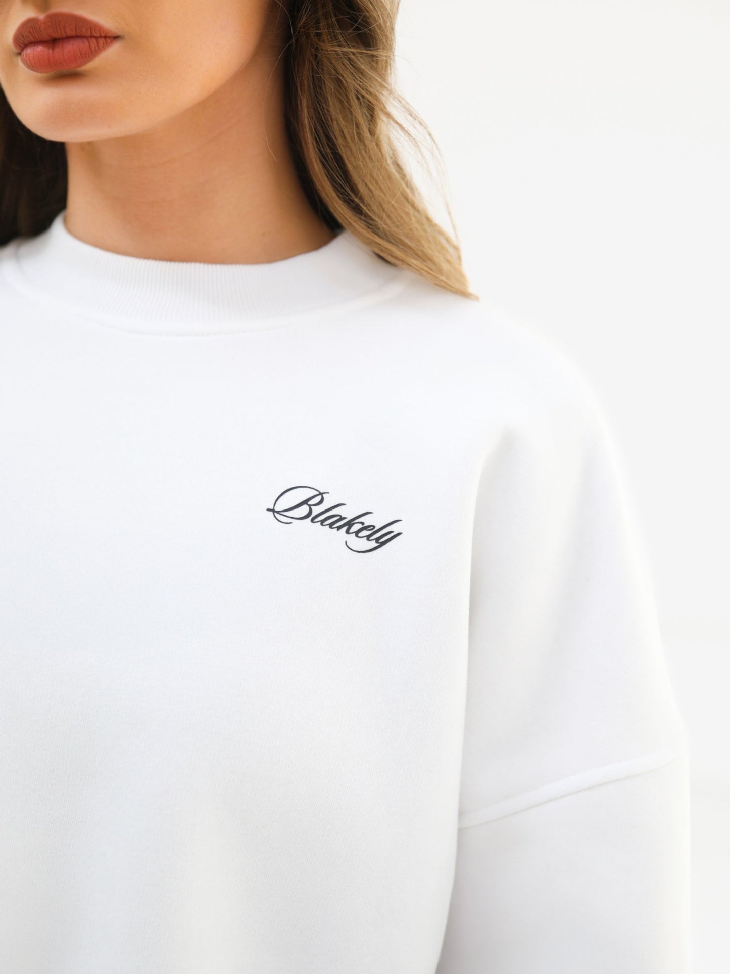 Off Duty Cropped Sweater - White