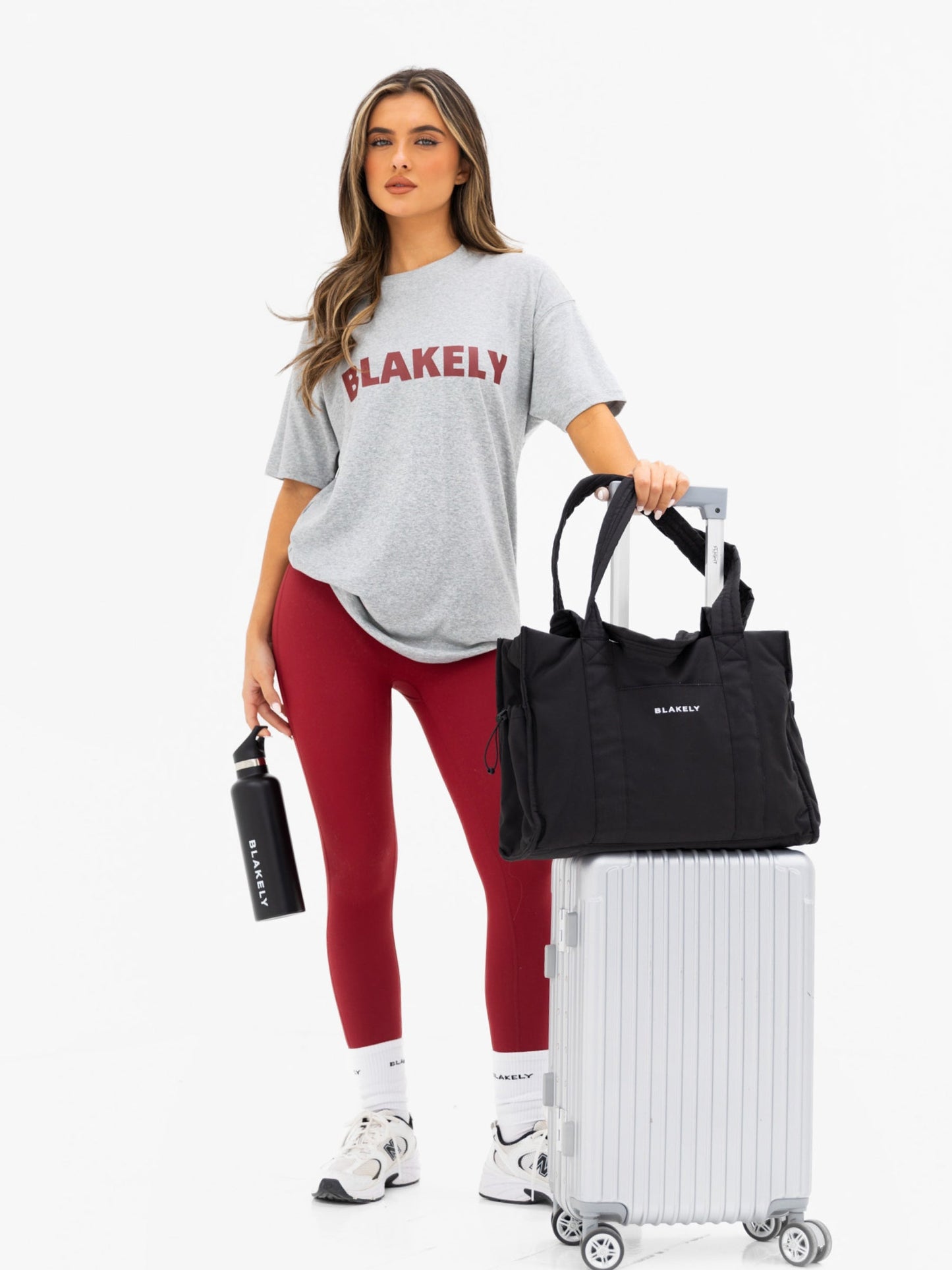 Sophia Oversized T-Shirt - Marl Grey