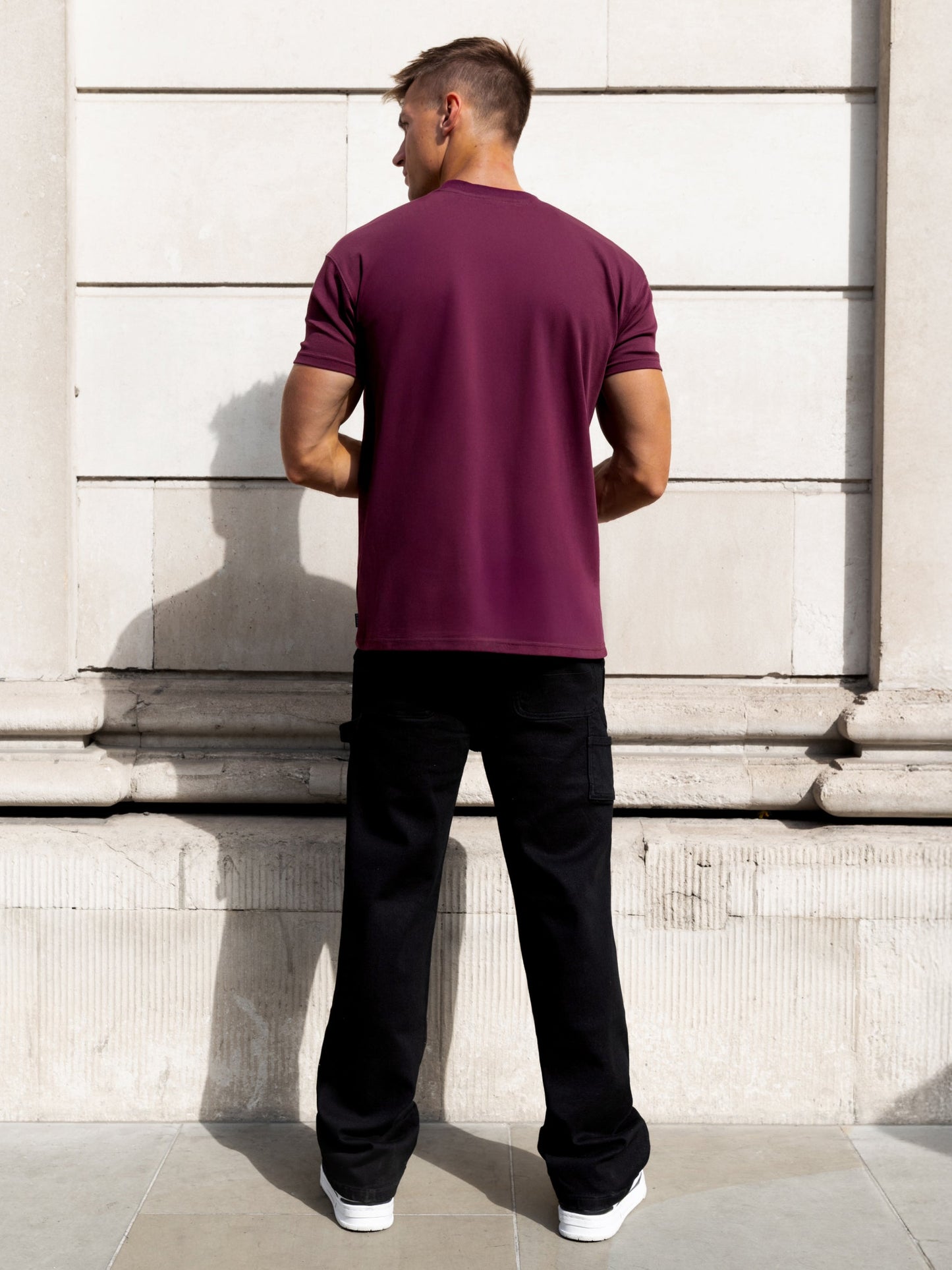 Rhys Relaxed T-Shirt - Burgundy