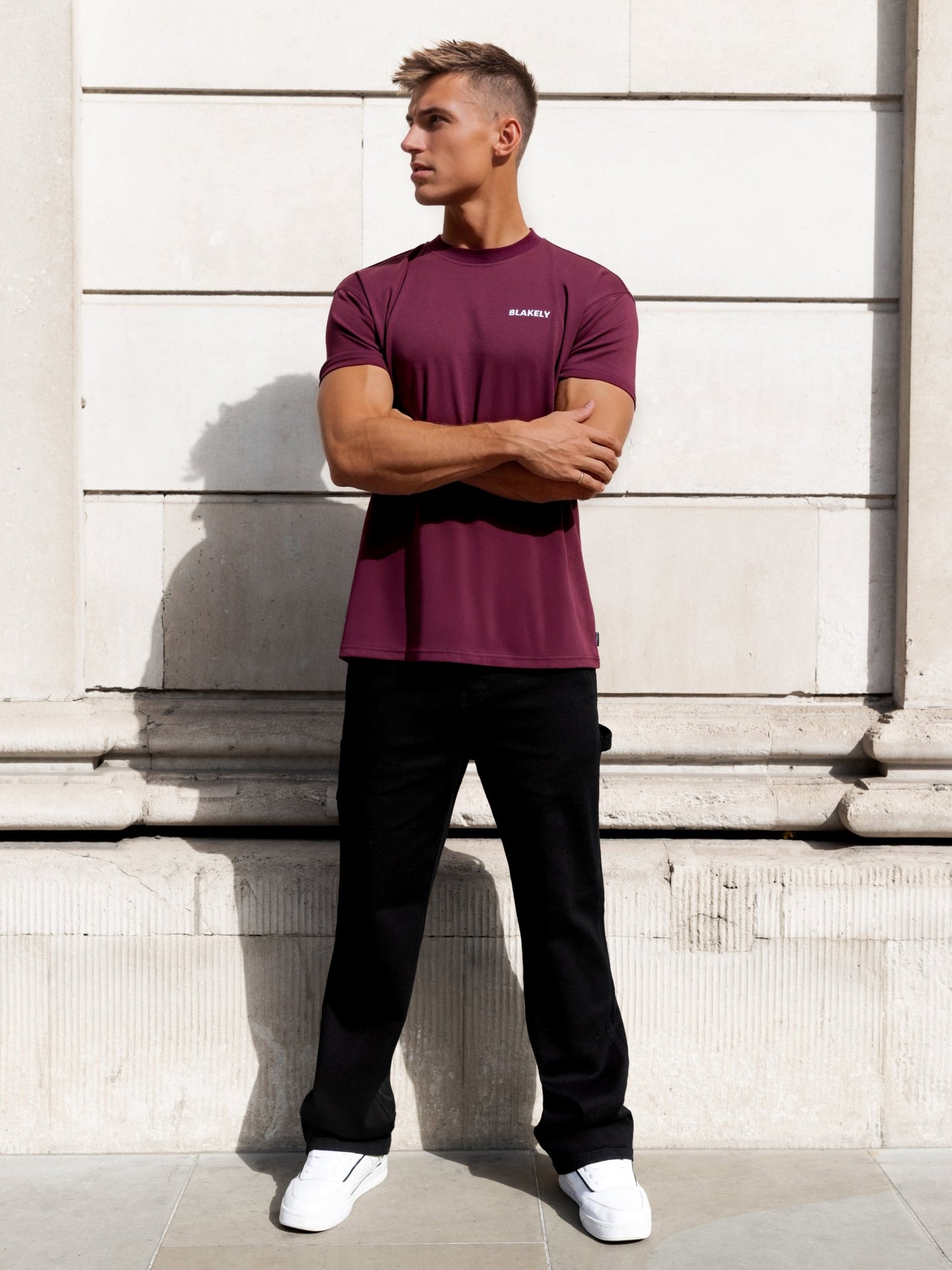 Rhys Relaxed T-Shirt - Burgundy