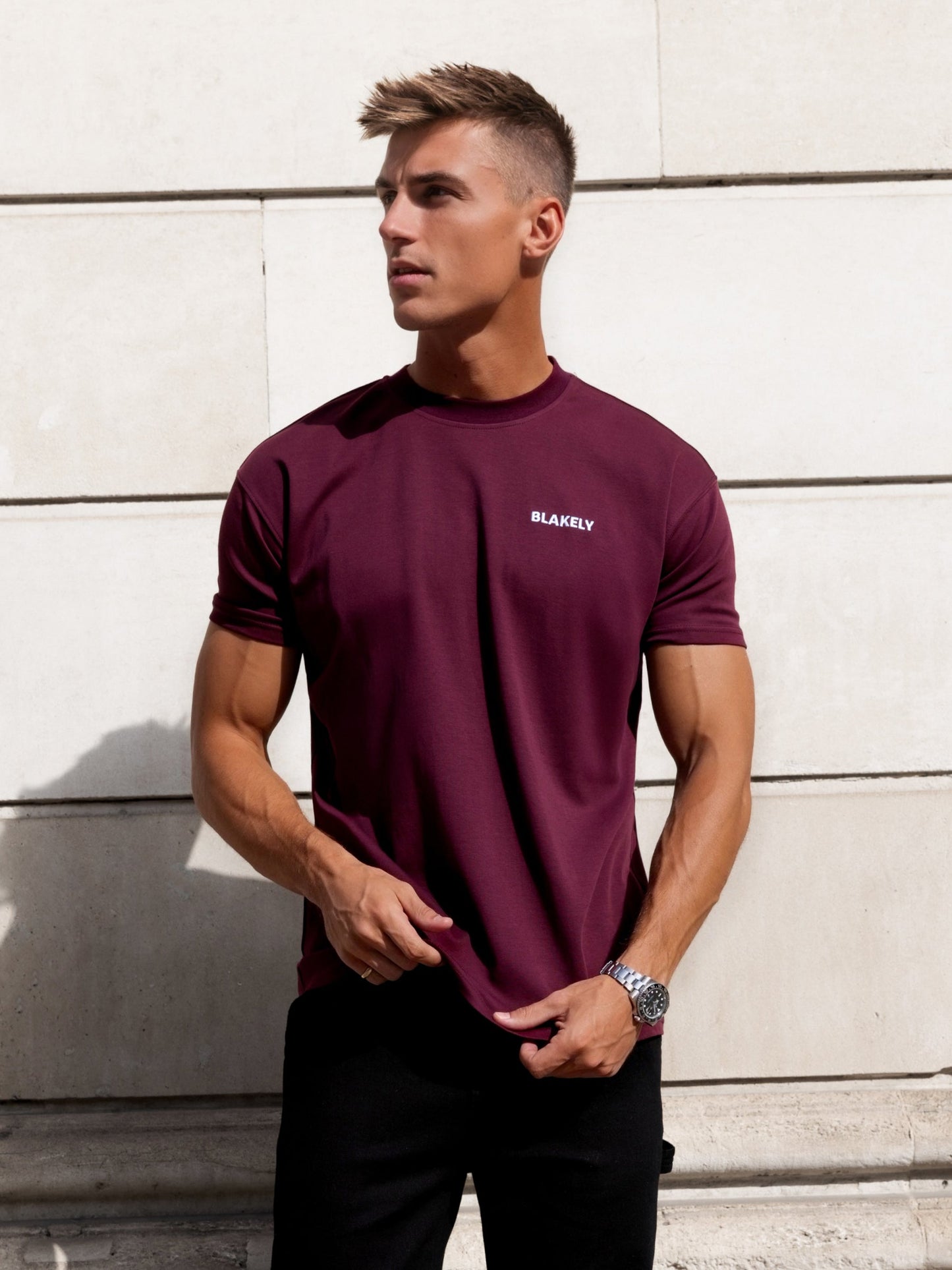 Rhys Relaxed T-Shirt - Burgundy