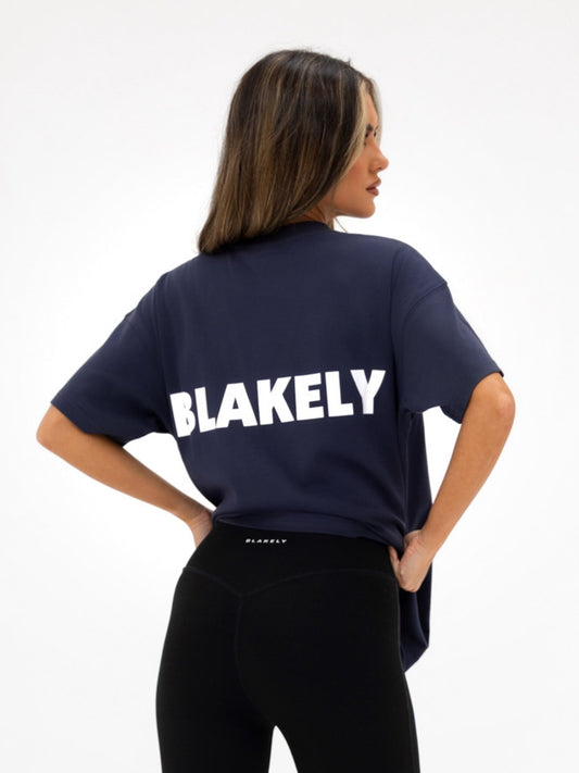 Kayla Oversized T-Shirt - True Navy