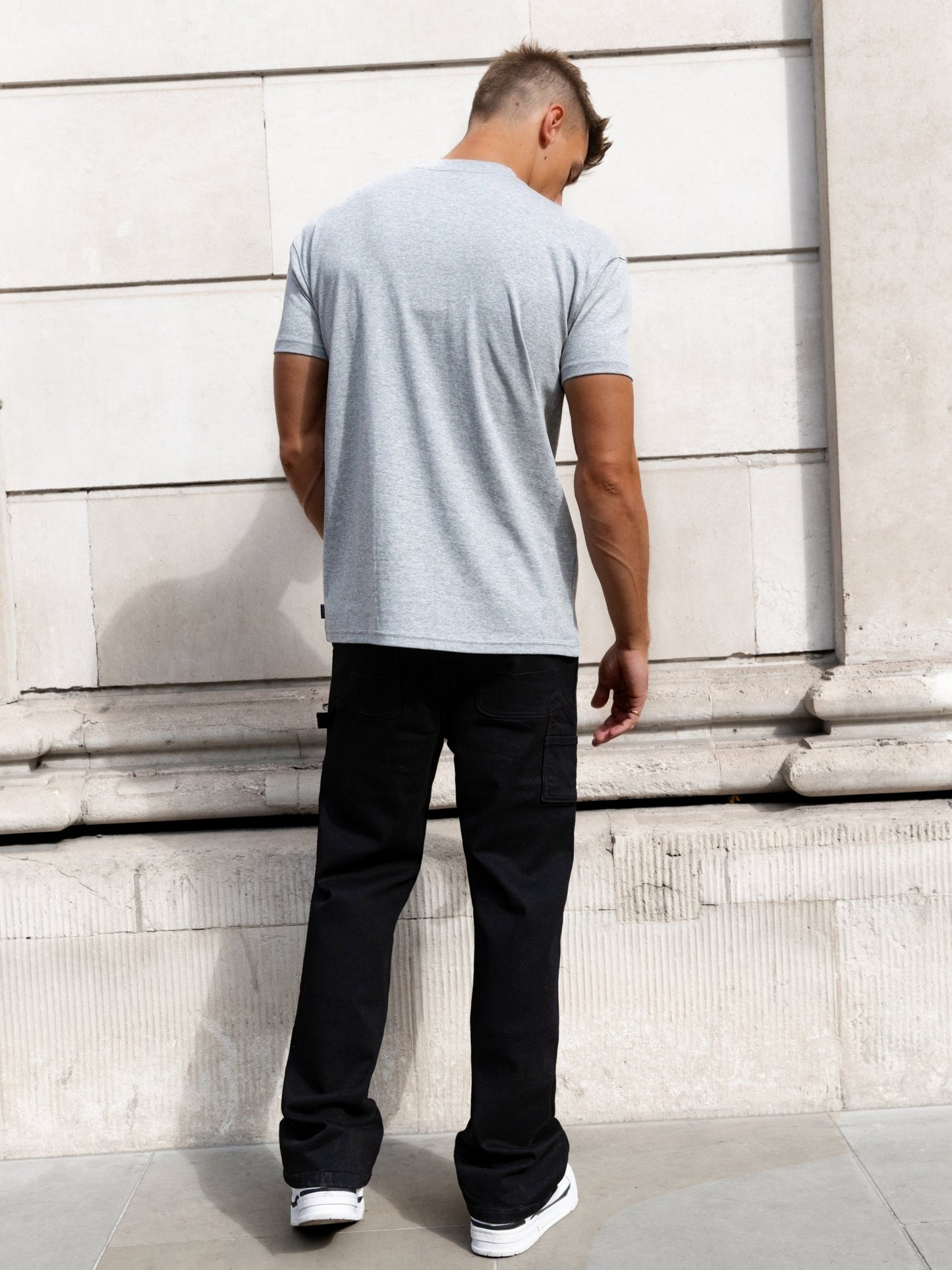Raife Relaxed T-Shirt - Marl Grey