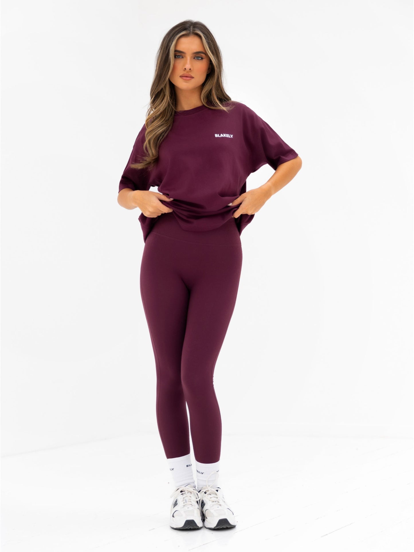 Isla Oversized T-Shirt - Dark Cherry