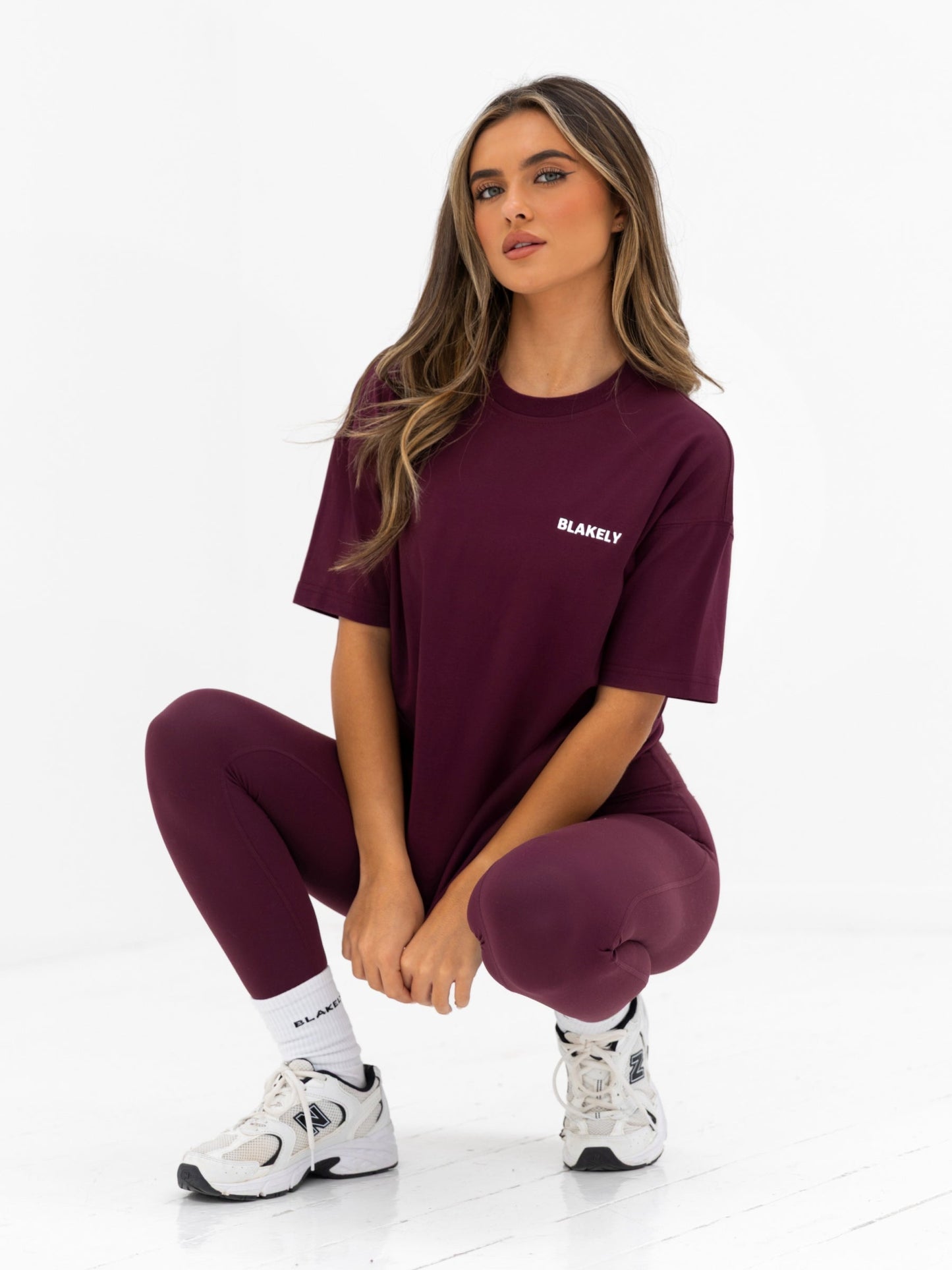 Isla Oversized T-Shirt - Dark Cherry