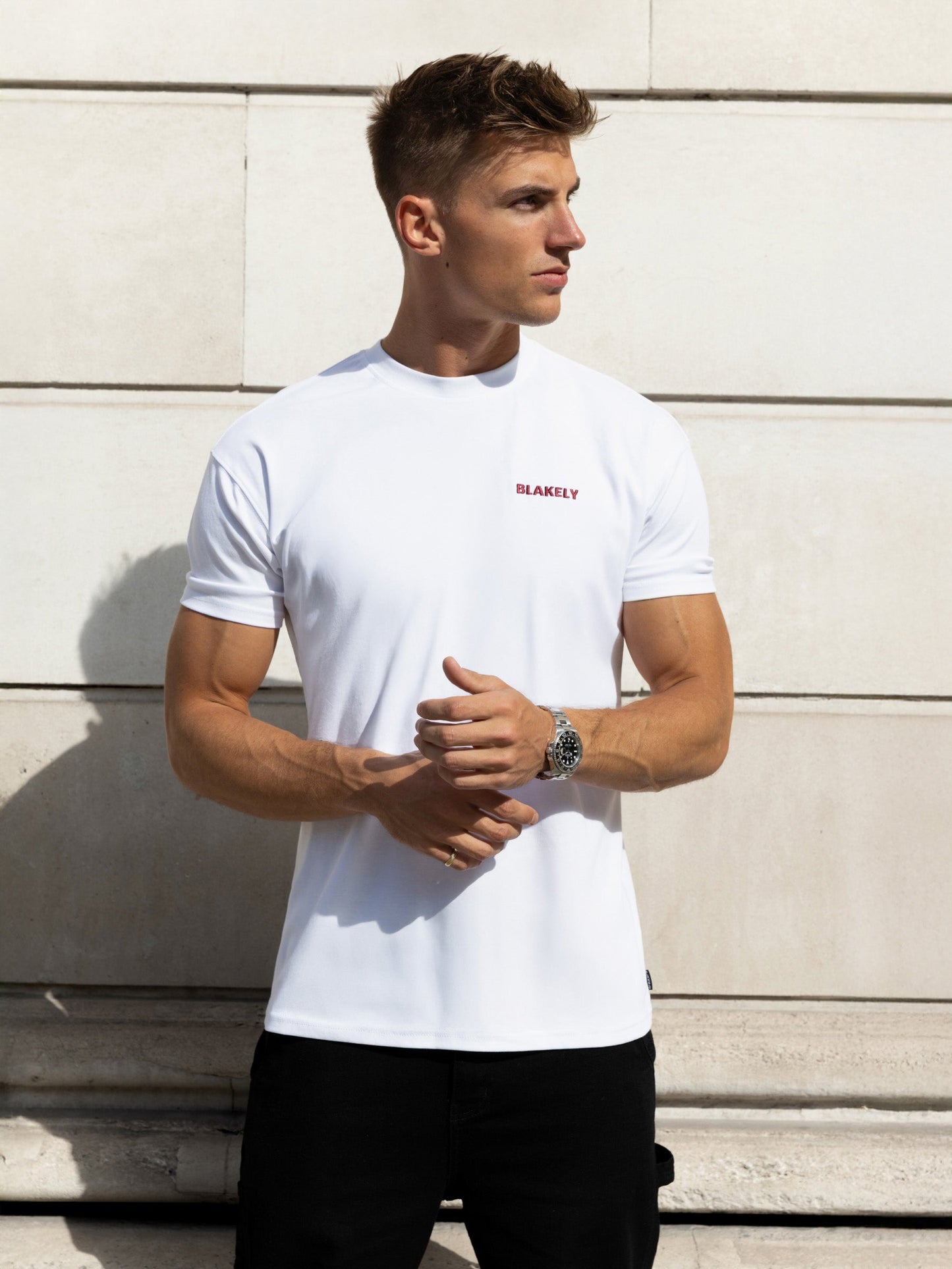 Rhys Relaxed T-Shirt - White & Red