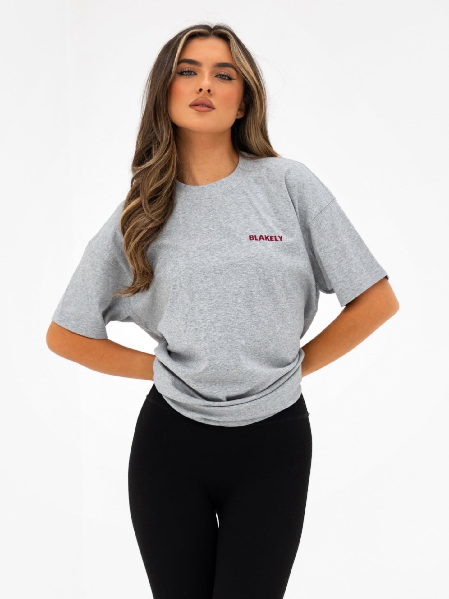 Isla Oversized T-Shirt - Marl Grey