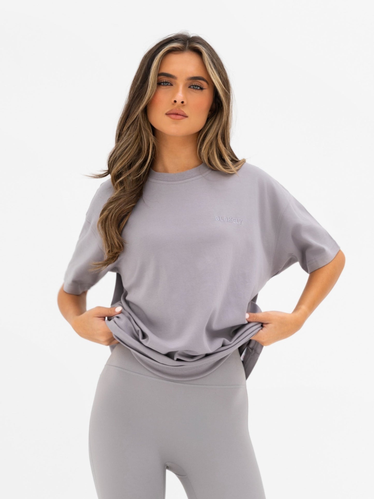 Isla Oversized T-Shirt - Mid Grey