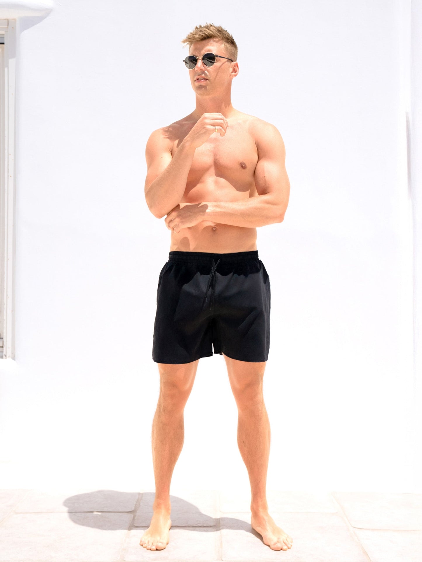 Anchor Swim Shorts - Black