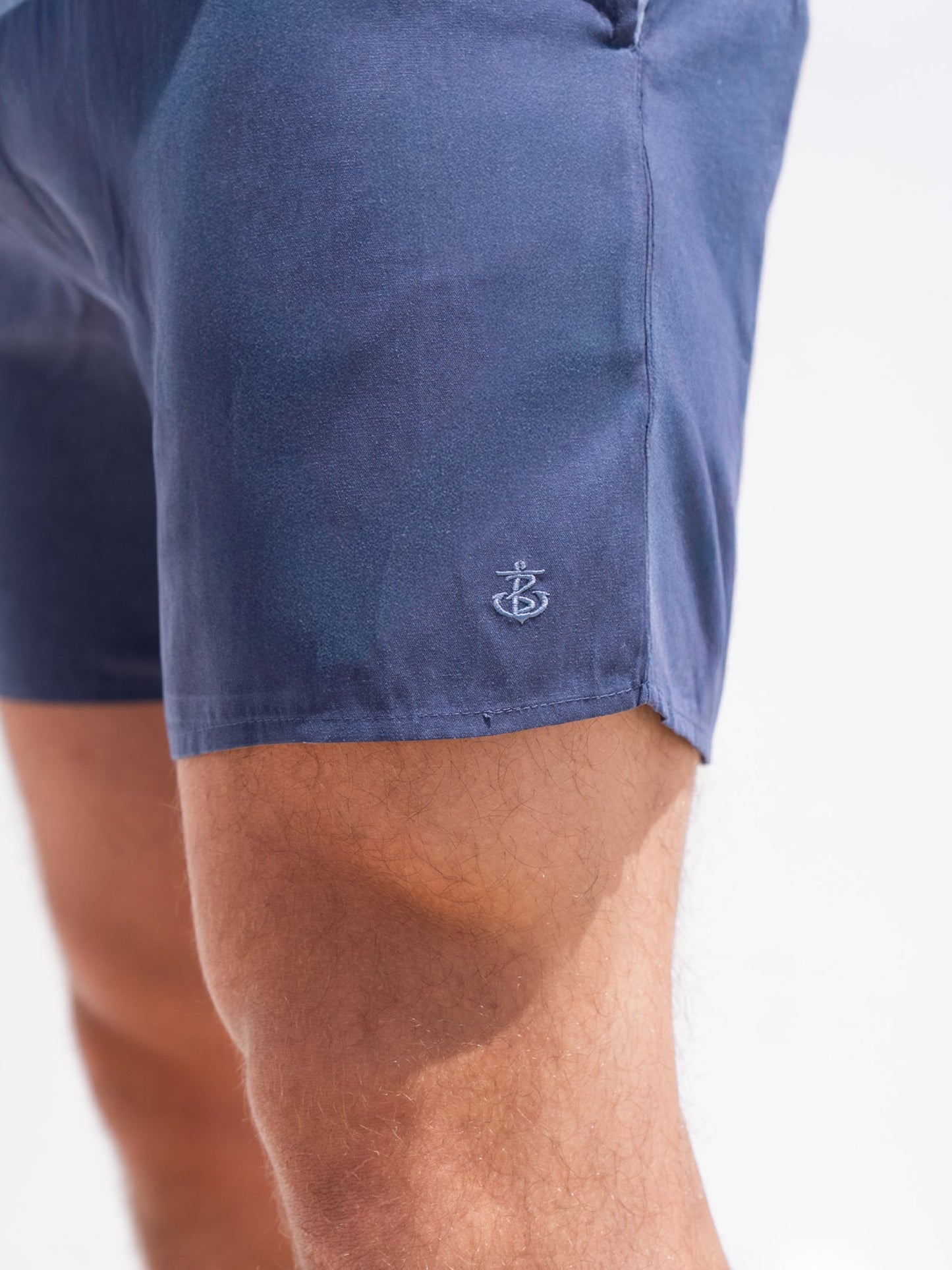 Anchor Swim Shorts - Dusty Blue