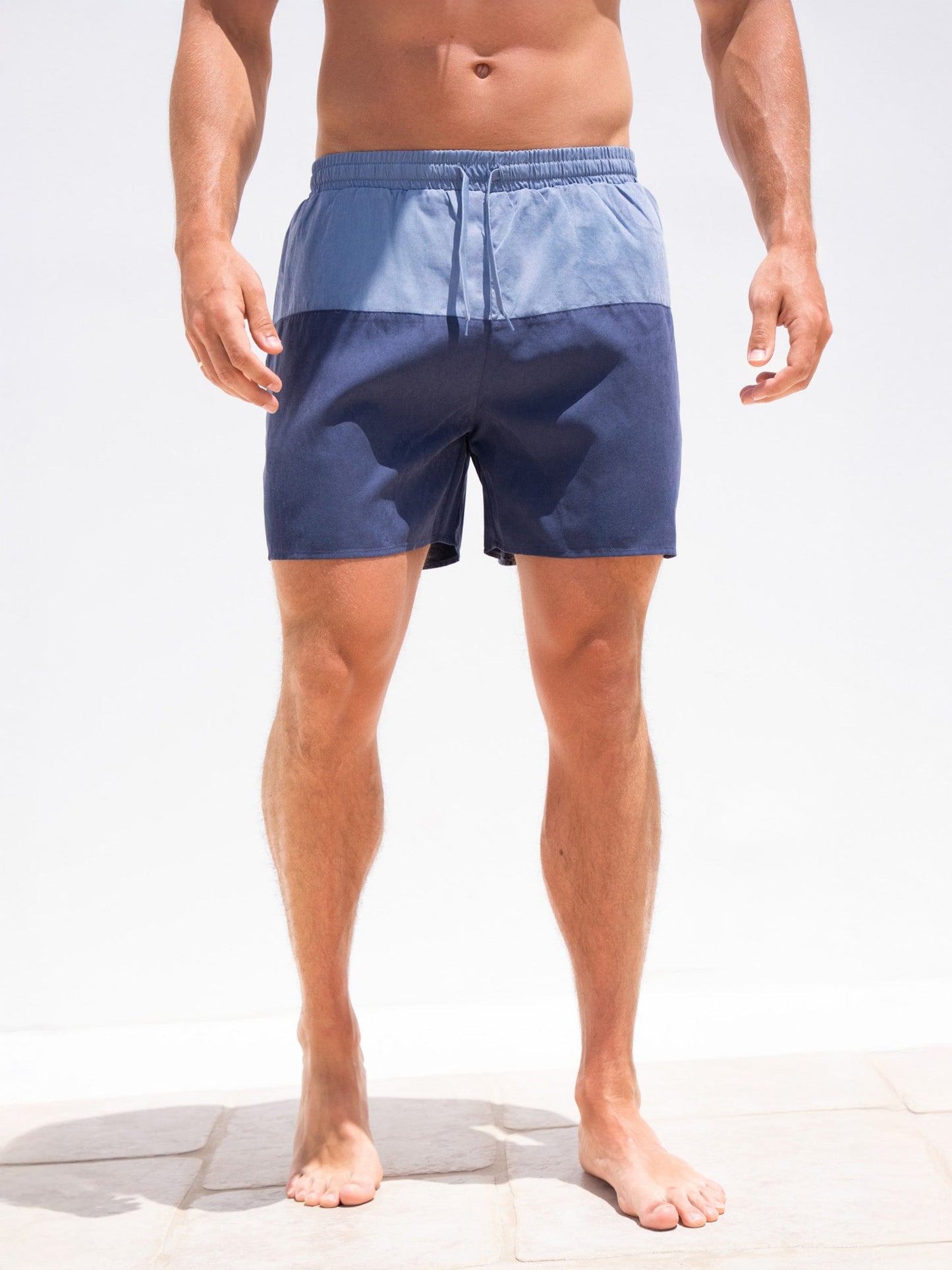 Anchor Swim Shorts - Dusty Blue