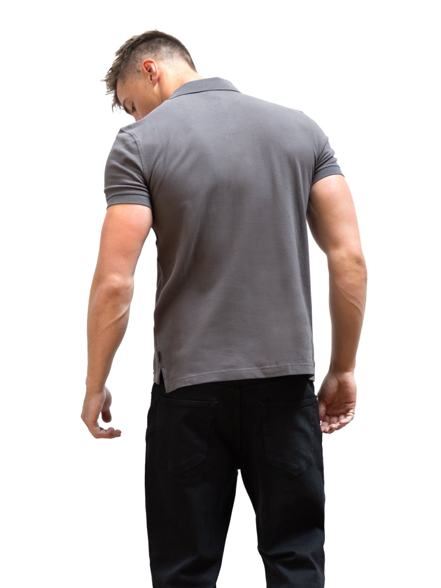 Anchor Polo Shirt - Grey