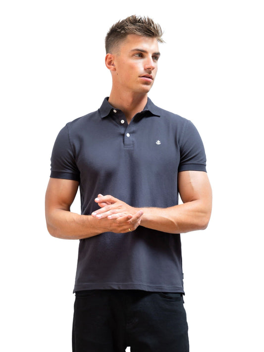 Anchor Polo Shirt - Charcoal