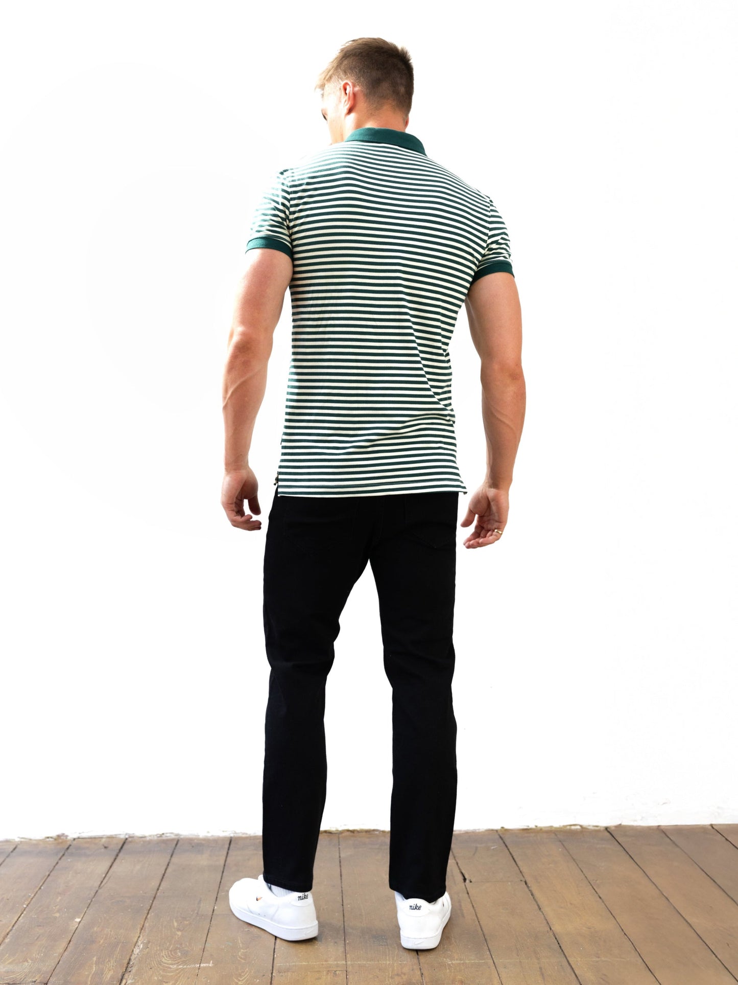 Stripe Polo Shirt - Green
