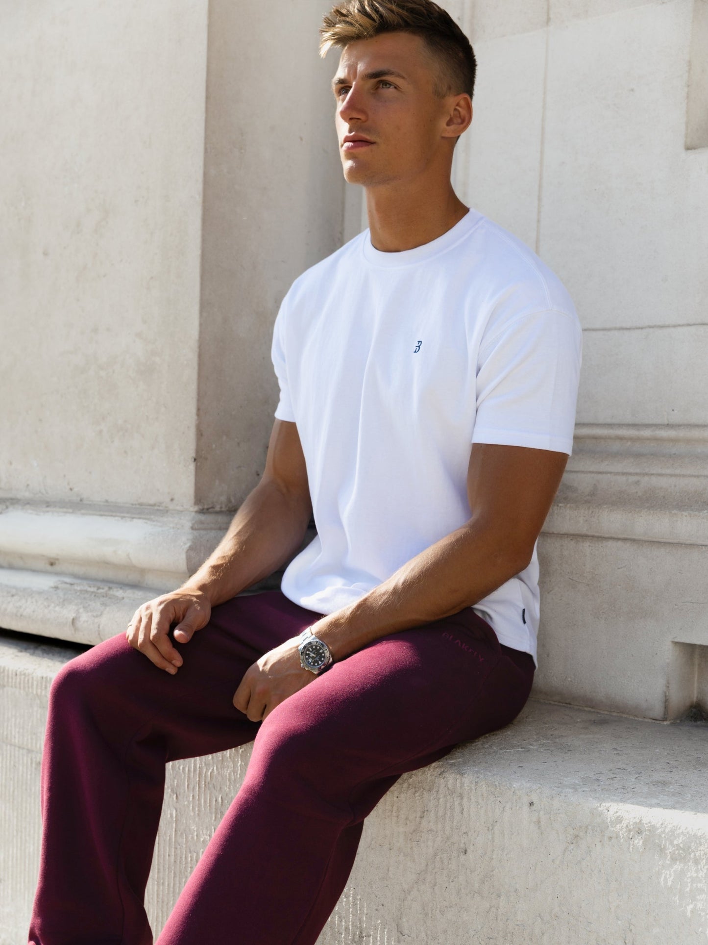 Declan Relaxed Sweatpants - Burgundy