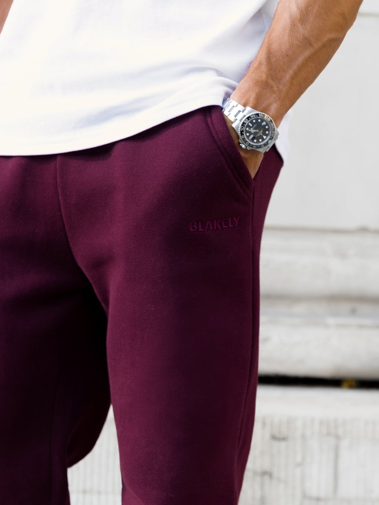 Declan Relaxed Sweatpants - Burgundy