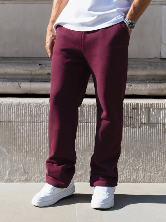 Declan Relaxed Sweatpants - Burgundy