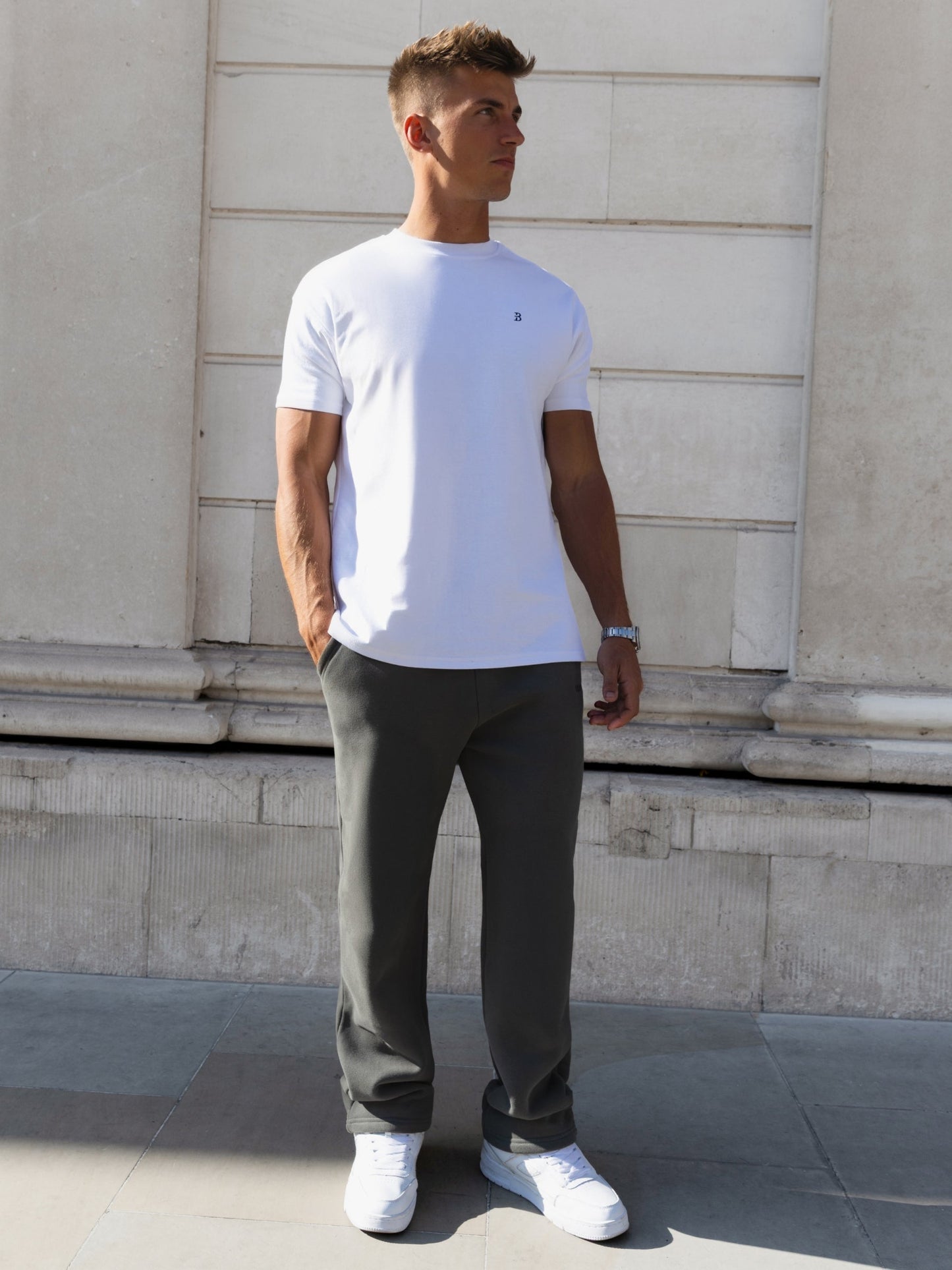 Declan Relaxed Sweatpants - Khaki Grey