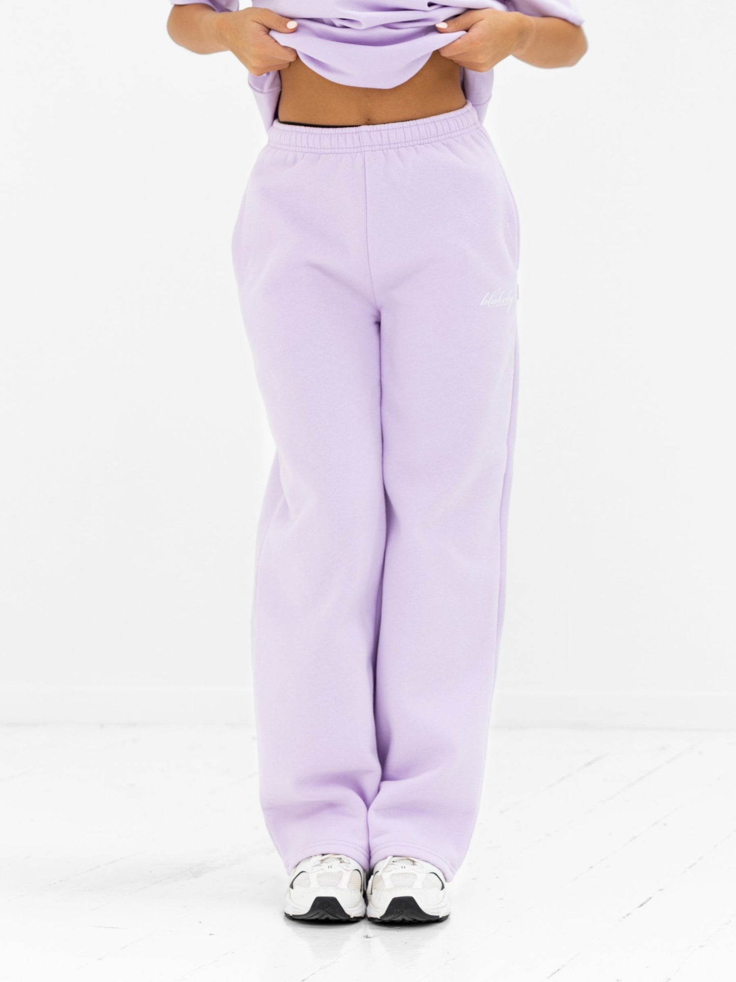 Georgia Wide Leg Sweatpants - Lilac