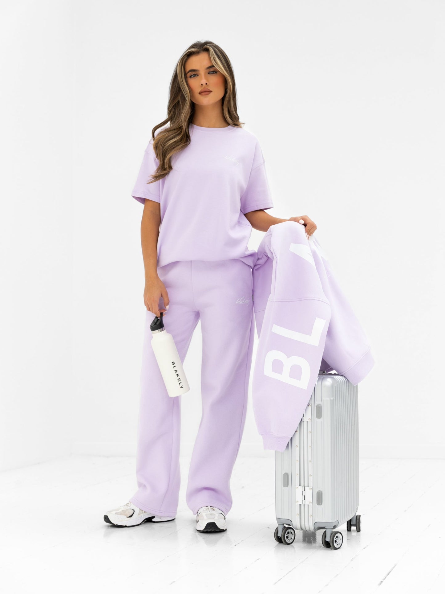Georgia Wide Leg Sweatpants - Lilac