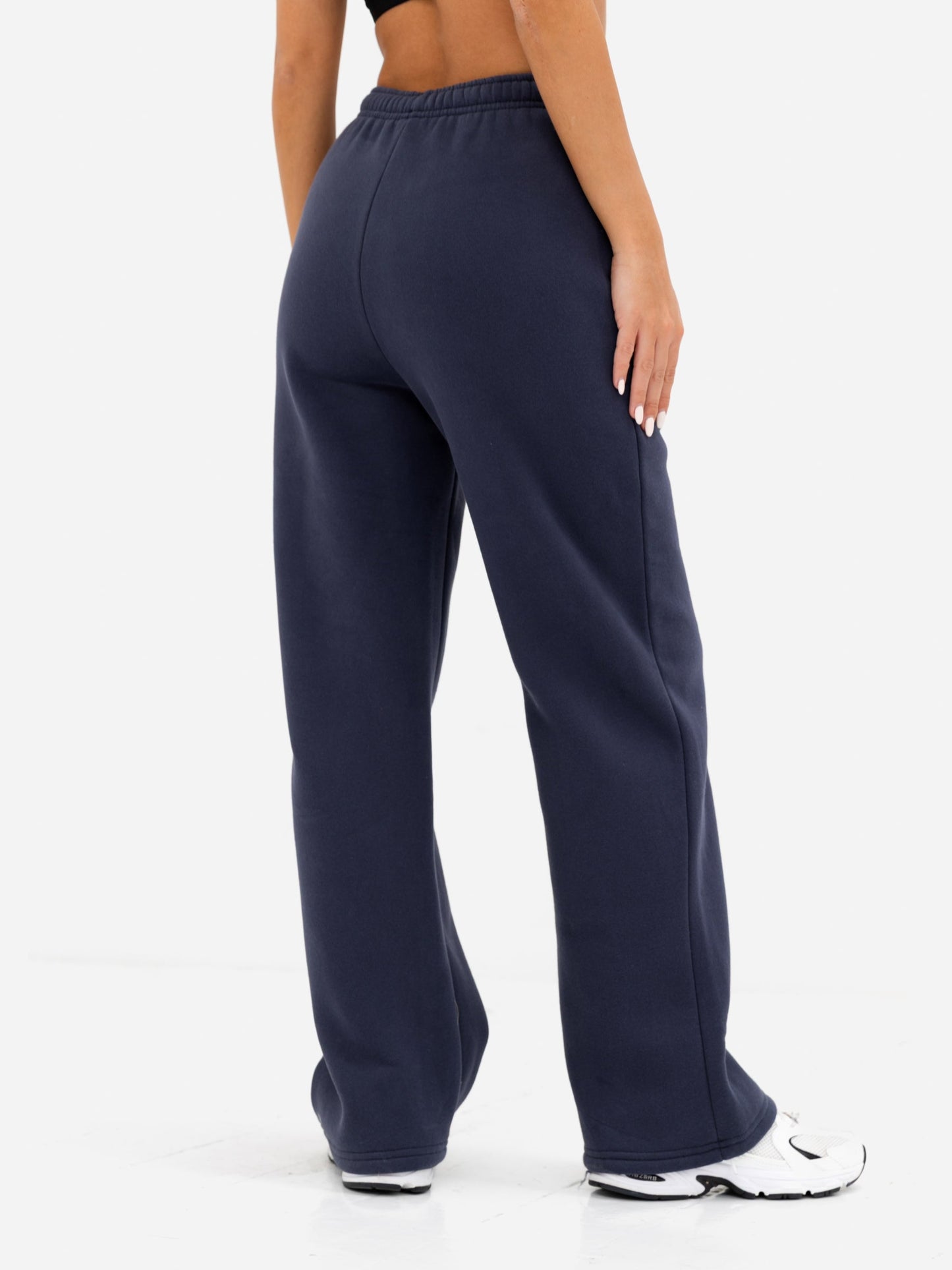Georgia Wide Leg Sweatpants - True Navy