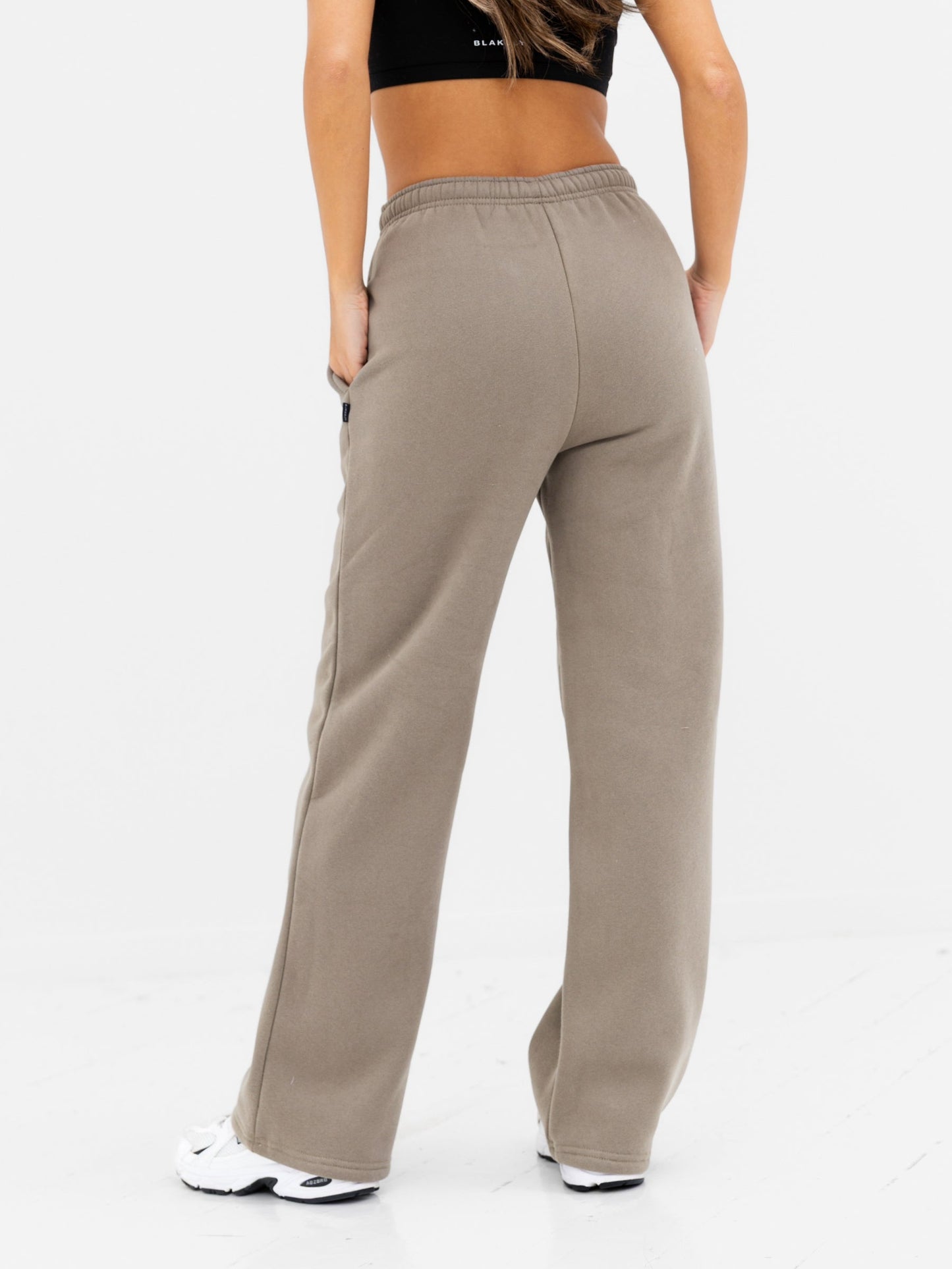 Georgia Wide Leg Sweatpants - Safari Green
