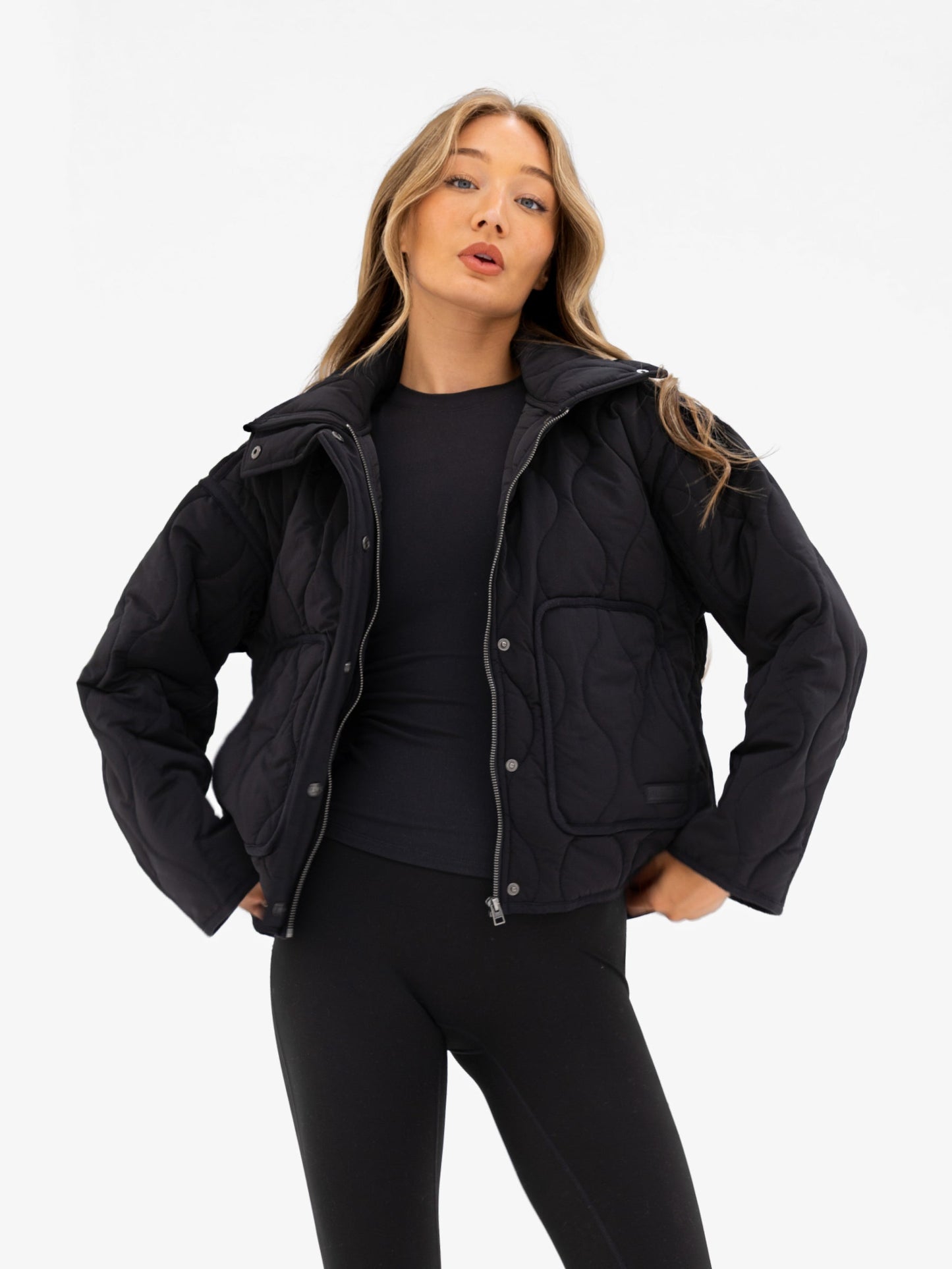 Ariana Quilted Jacket - Black