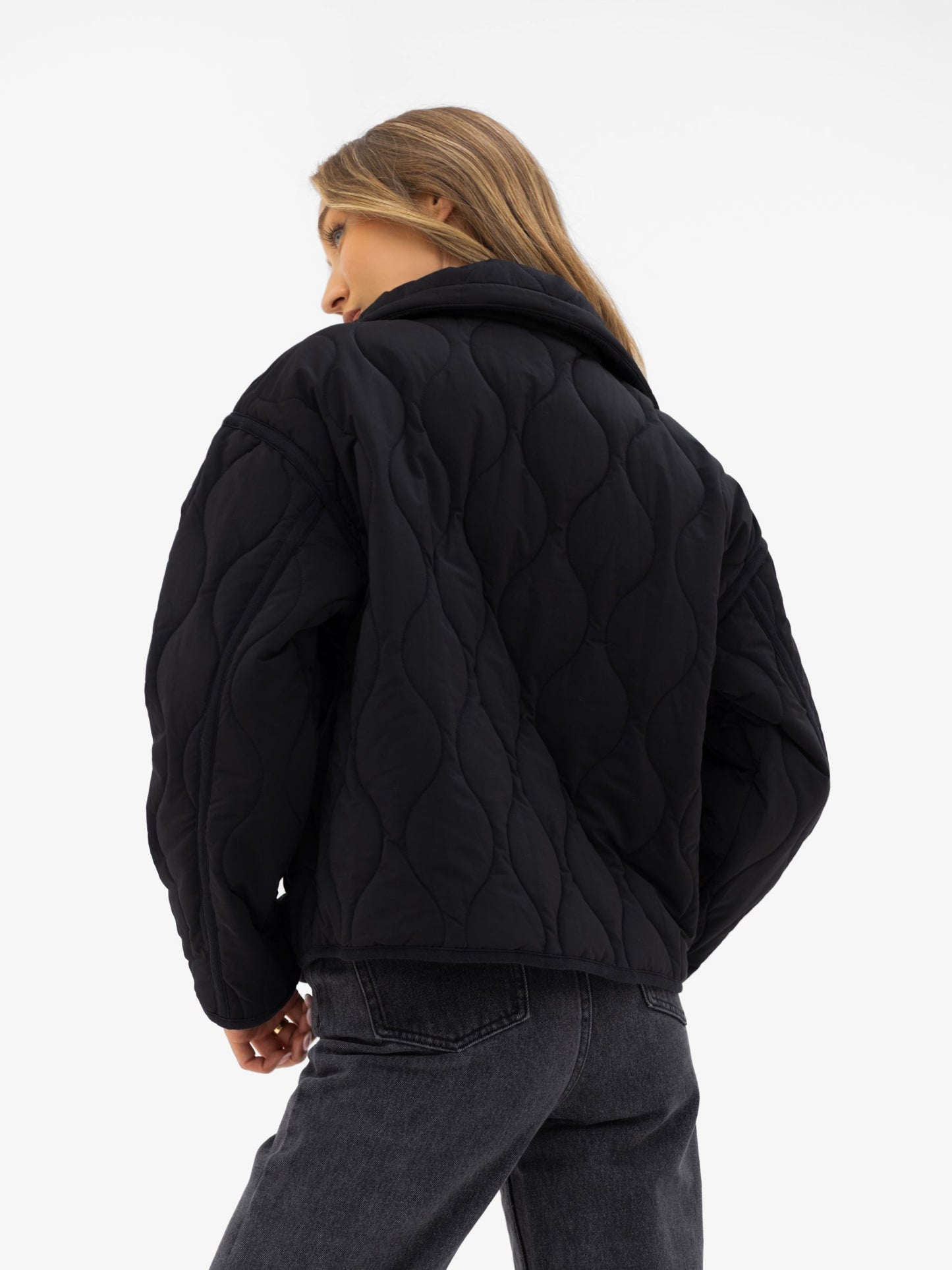 Ariana Quilted Jacket - Black
