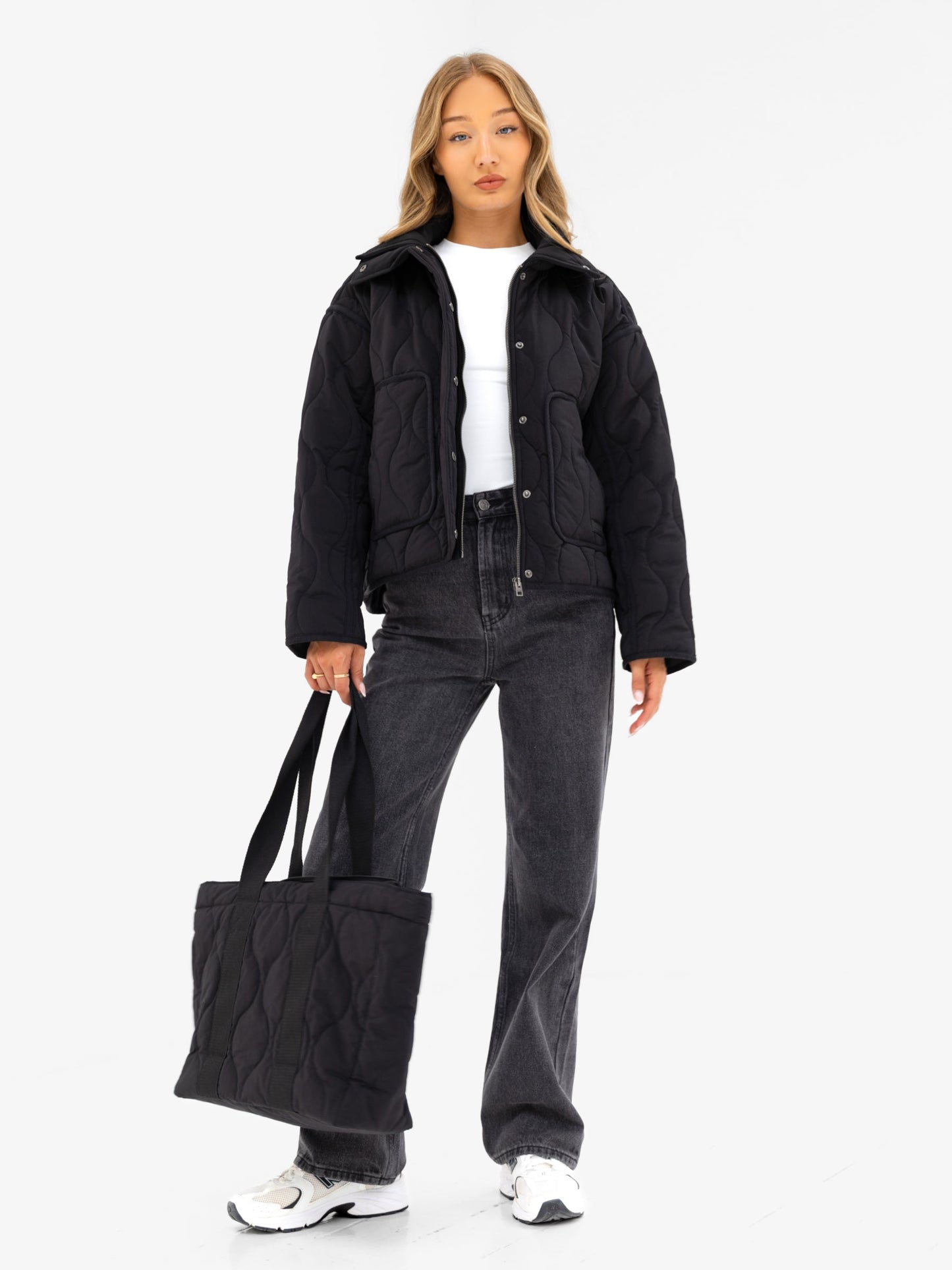Ariana Quilted Jacket - Black