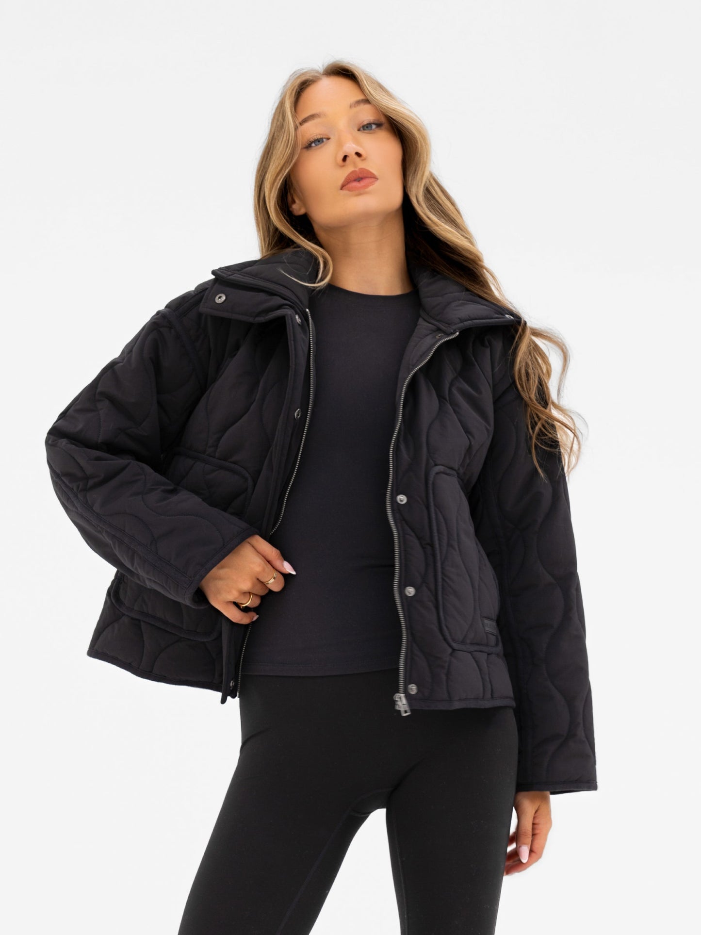 Ariana Quilted Jacket - Black