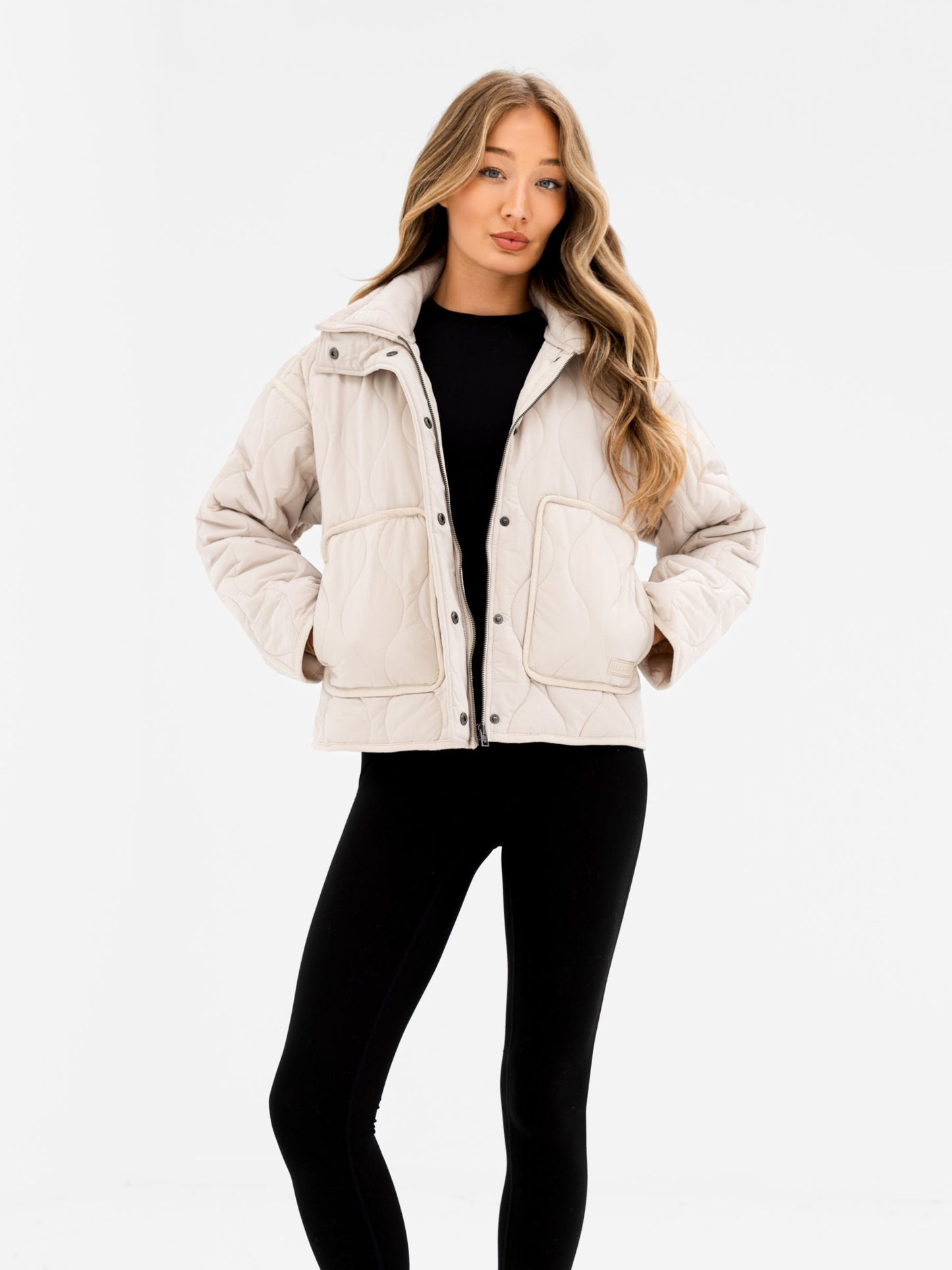 Ariana Quilted Jacket - Chalk