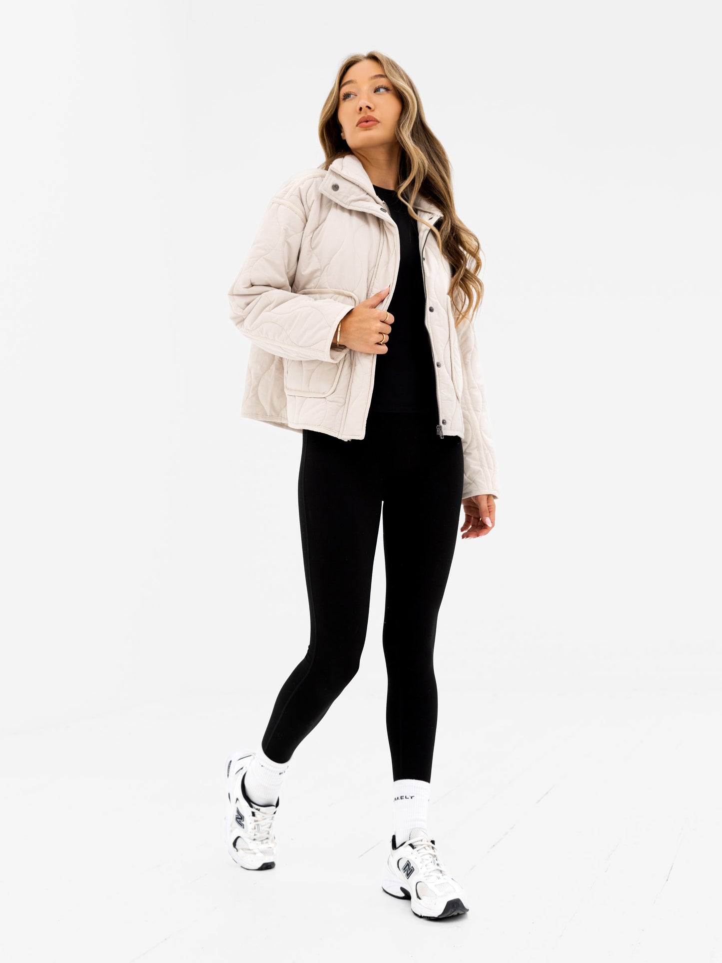 Ariana Quilted Jacket - Chalk