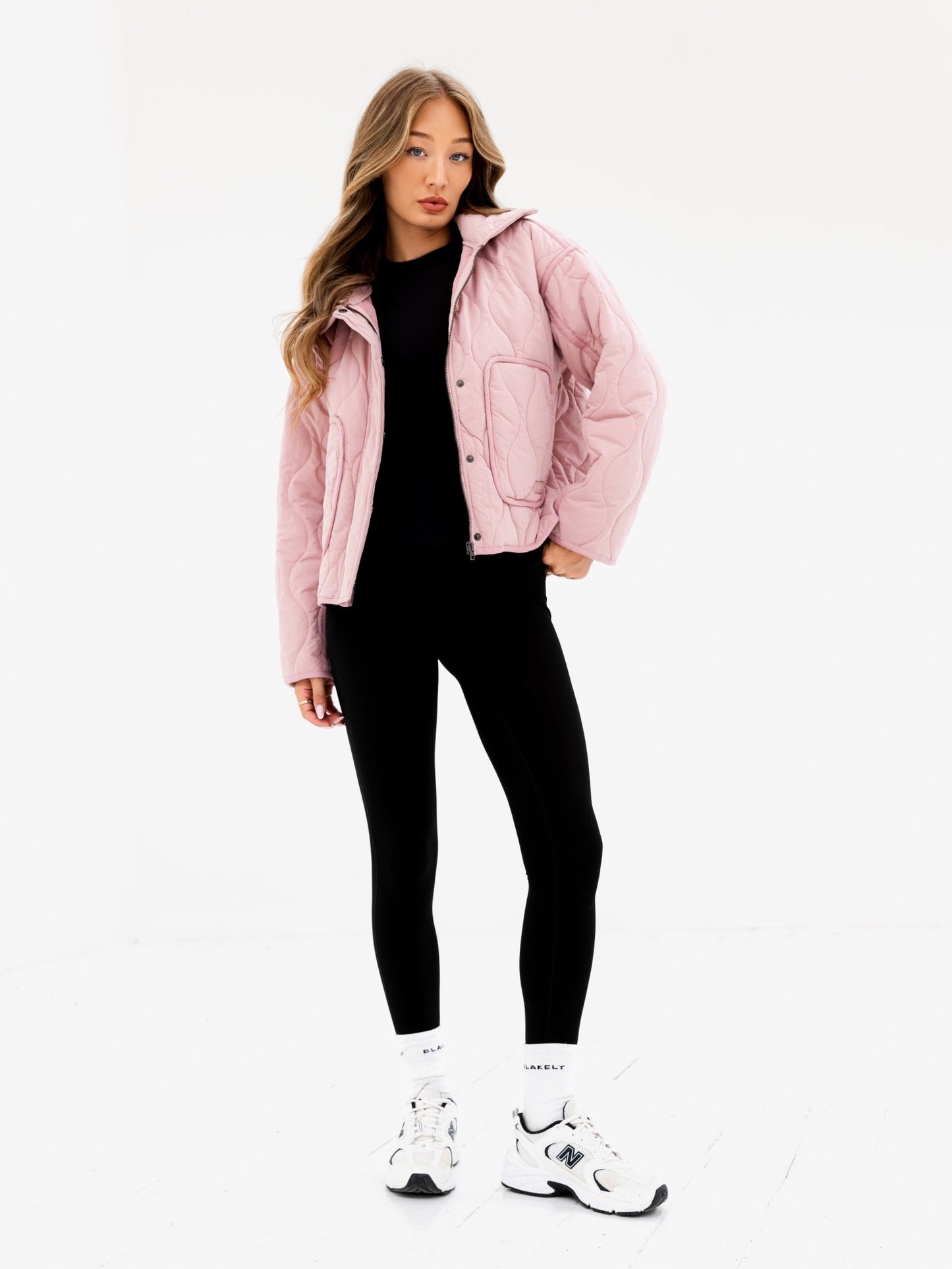 Ariana Quilted Jacket - Soft Pink