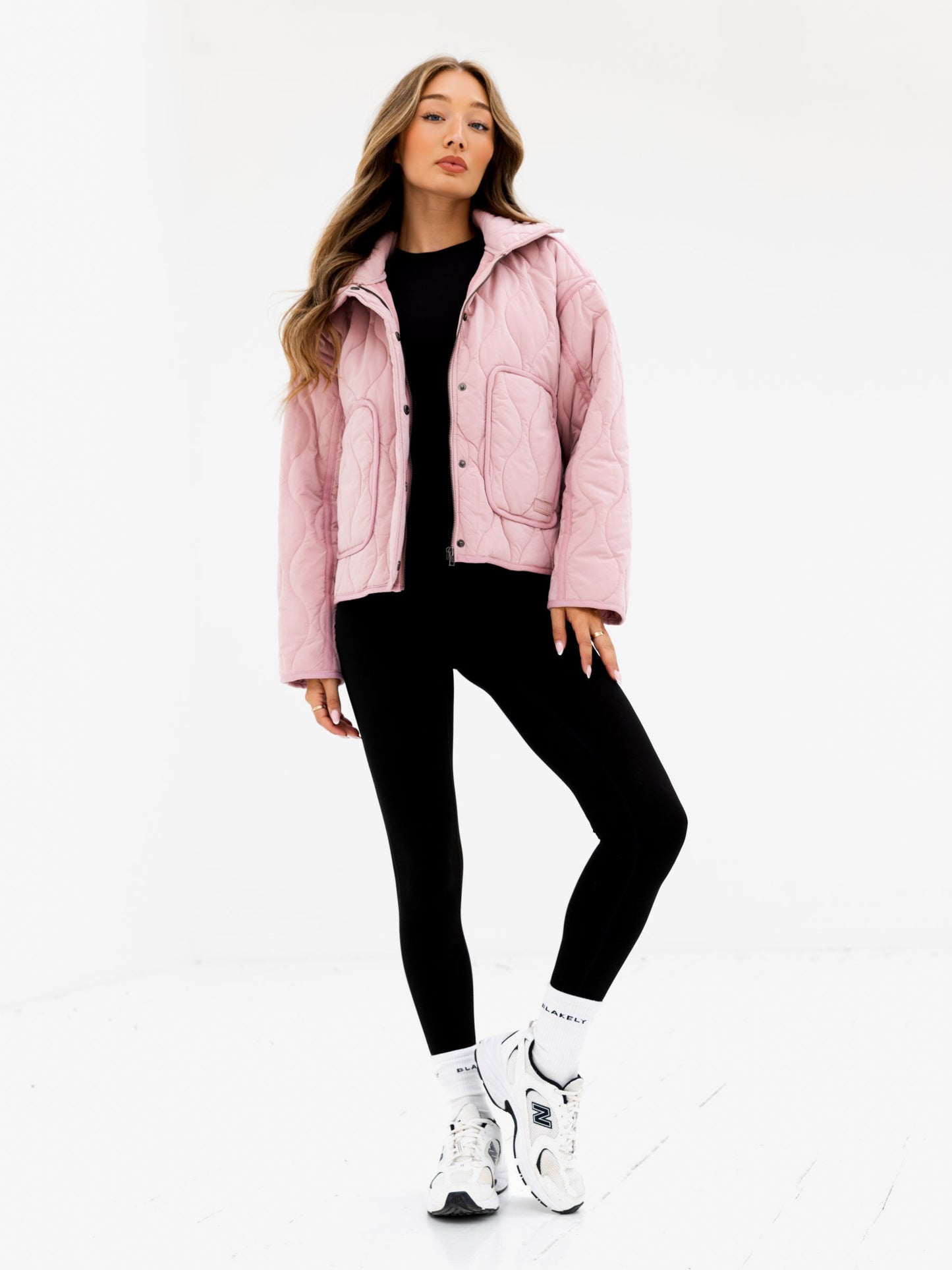 Ariana Quilted Jacket - Soft Pink