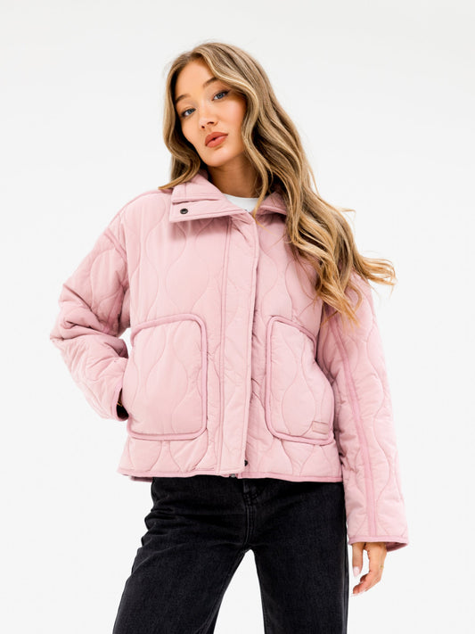 Ariana Quilted Jacket - Soft Pink